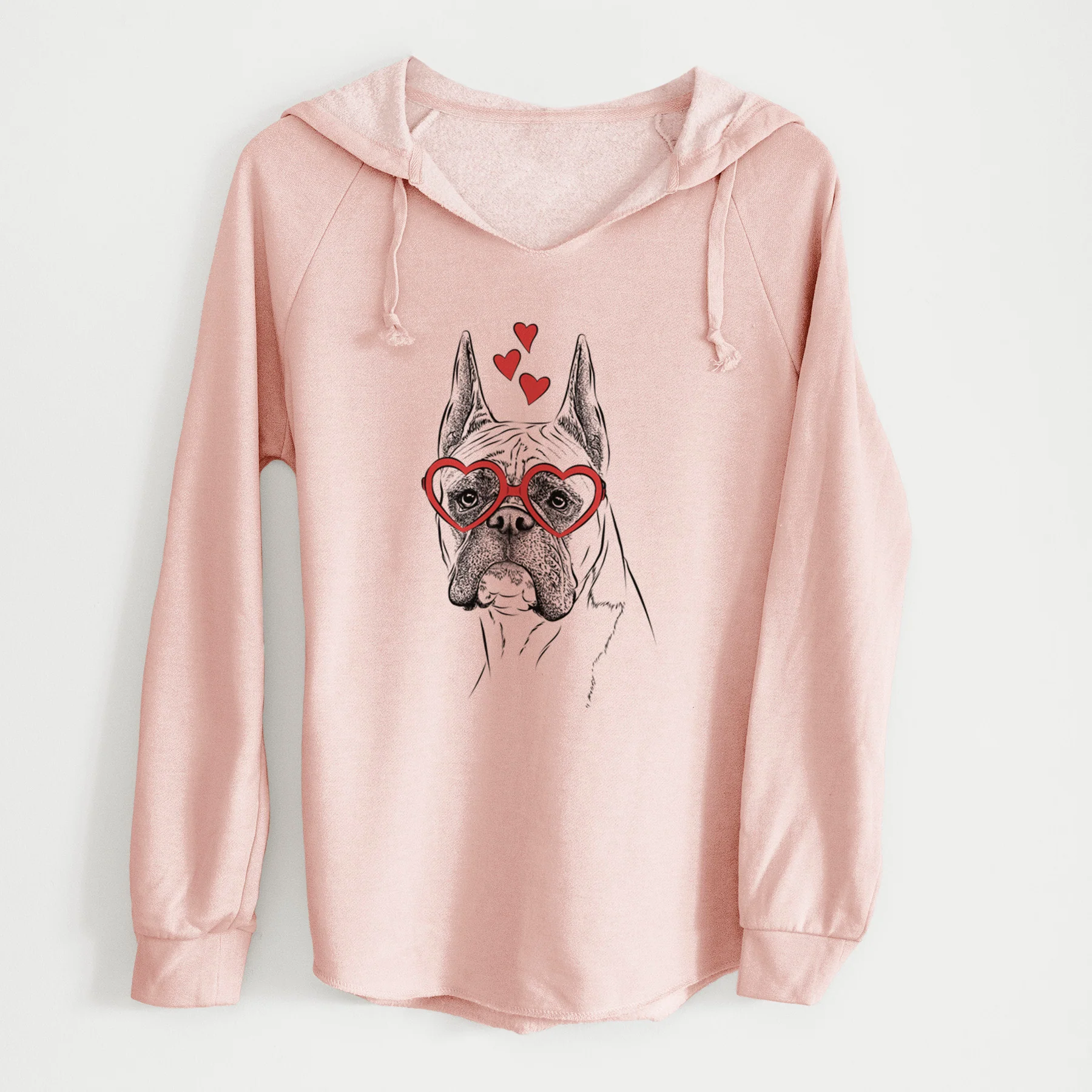 Valentine Ezra the Boxer - Cali Wave Hooded Sweatshirt - Image 4