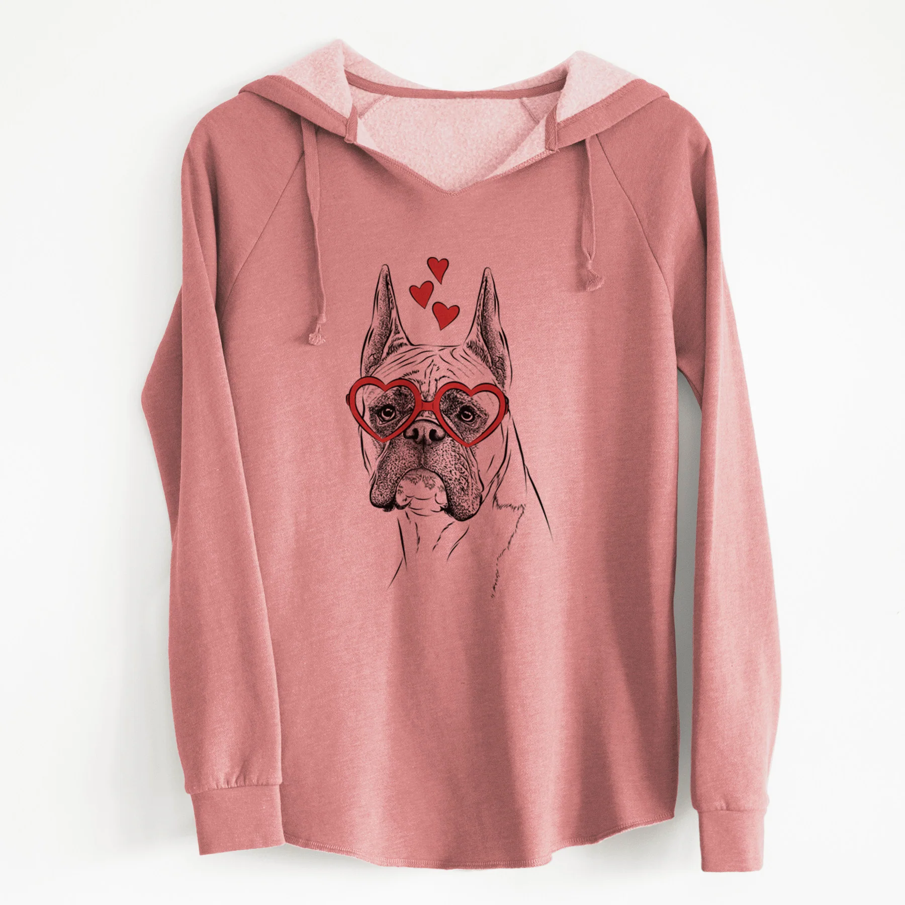 Valentine Ezra the Boxer - Cali Wave Hooded Sweatshirt - Image 5