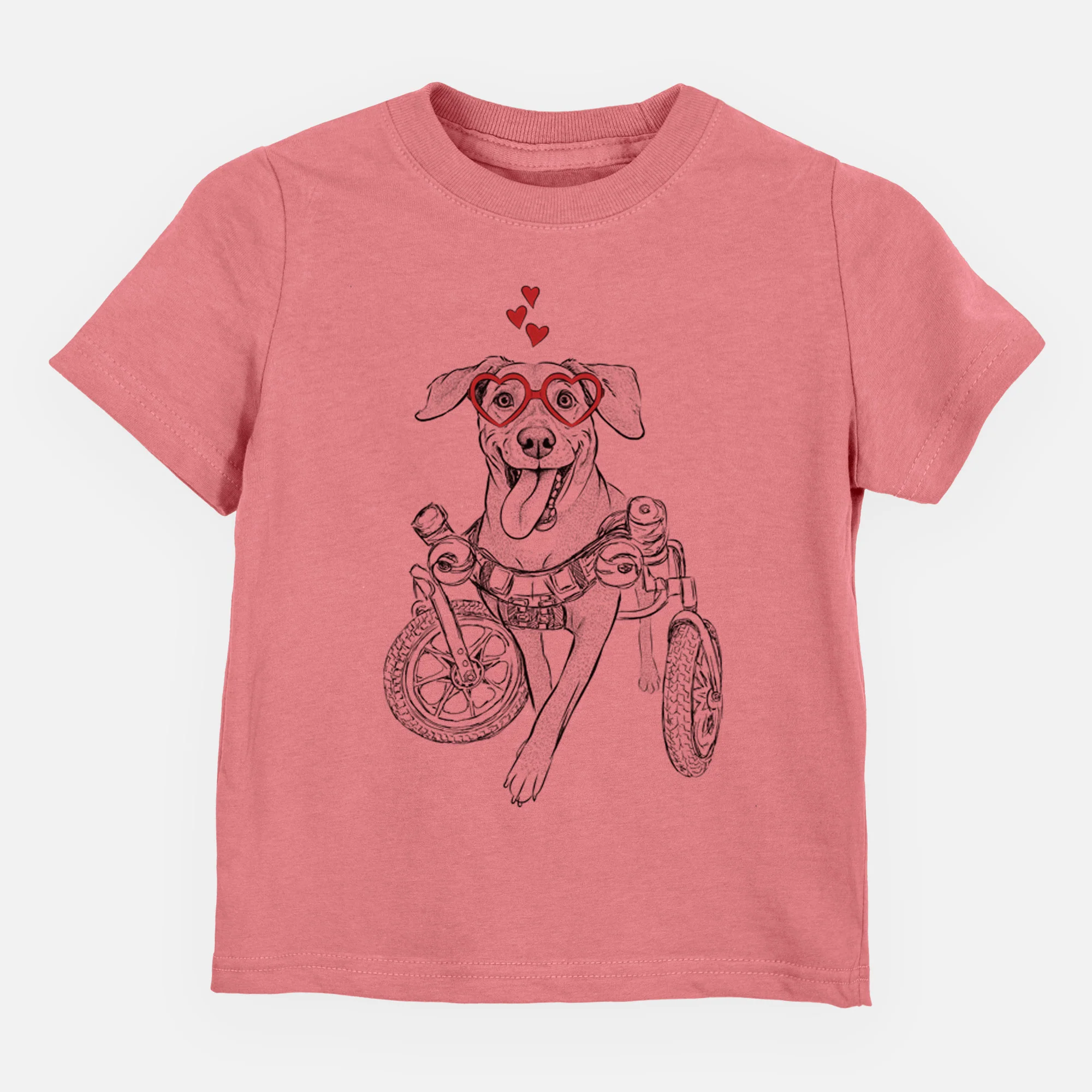 Valentine Hannah the Pitbull Mix - Kids/Youth/Toddler Shirt - Image 4