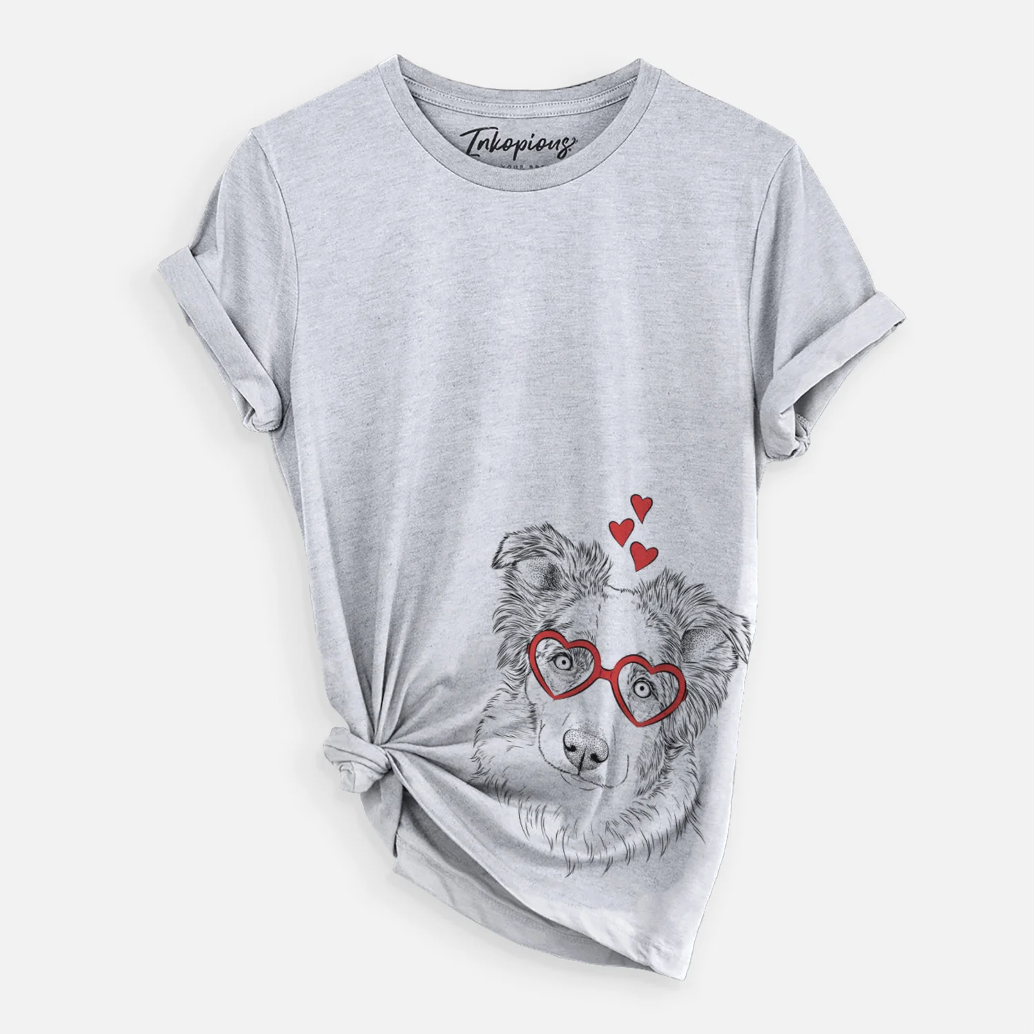 Valentine HoneyBee the Miniature Australian Shepherd - Unisex Crewneck - Image 2