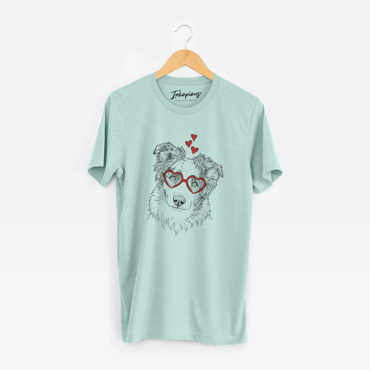 Valentine HoneyBee the Miniature Australian Shepherd - Unisex Crewneck - Image 9