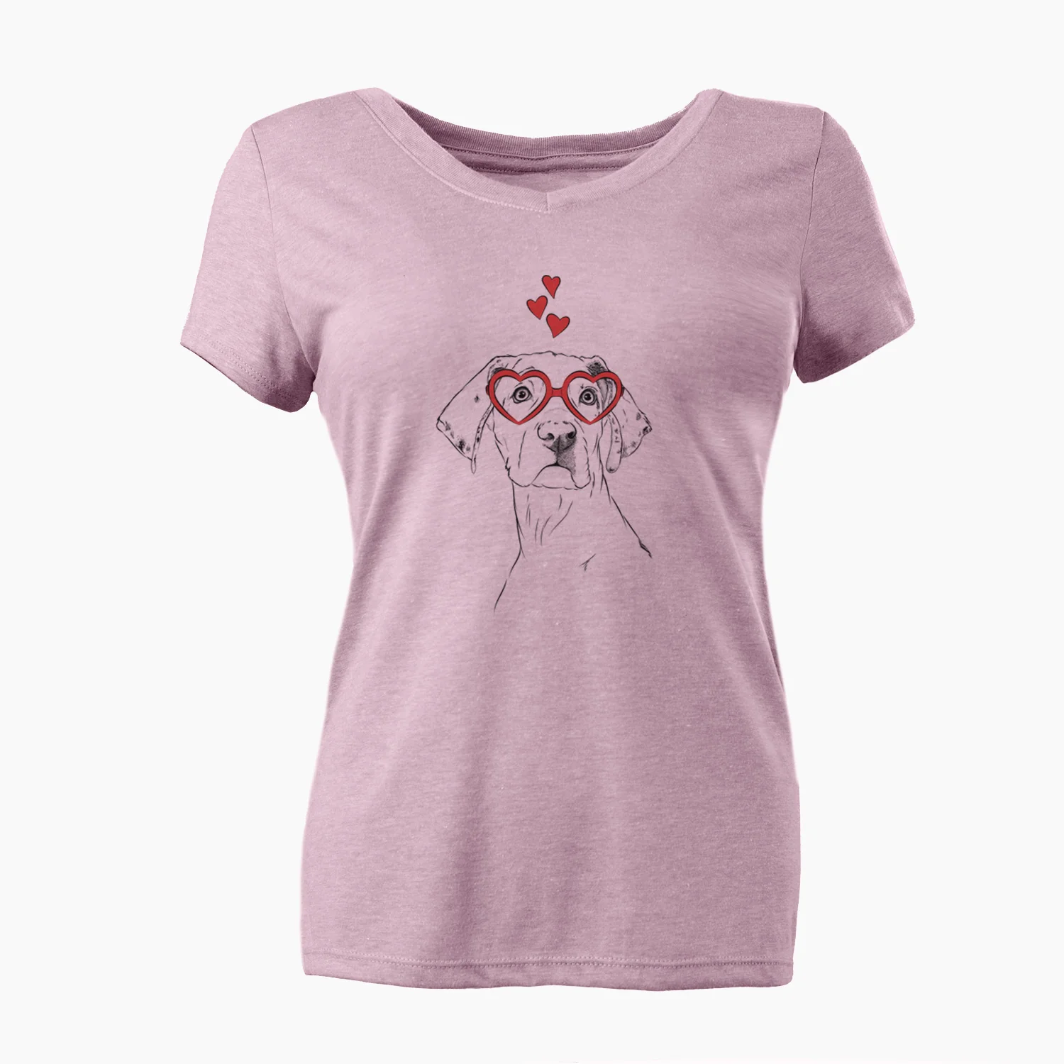 Valentine Lumen the Special Needs Great Dane - Women's Perfect V-neck Shirt - Image 6