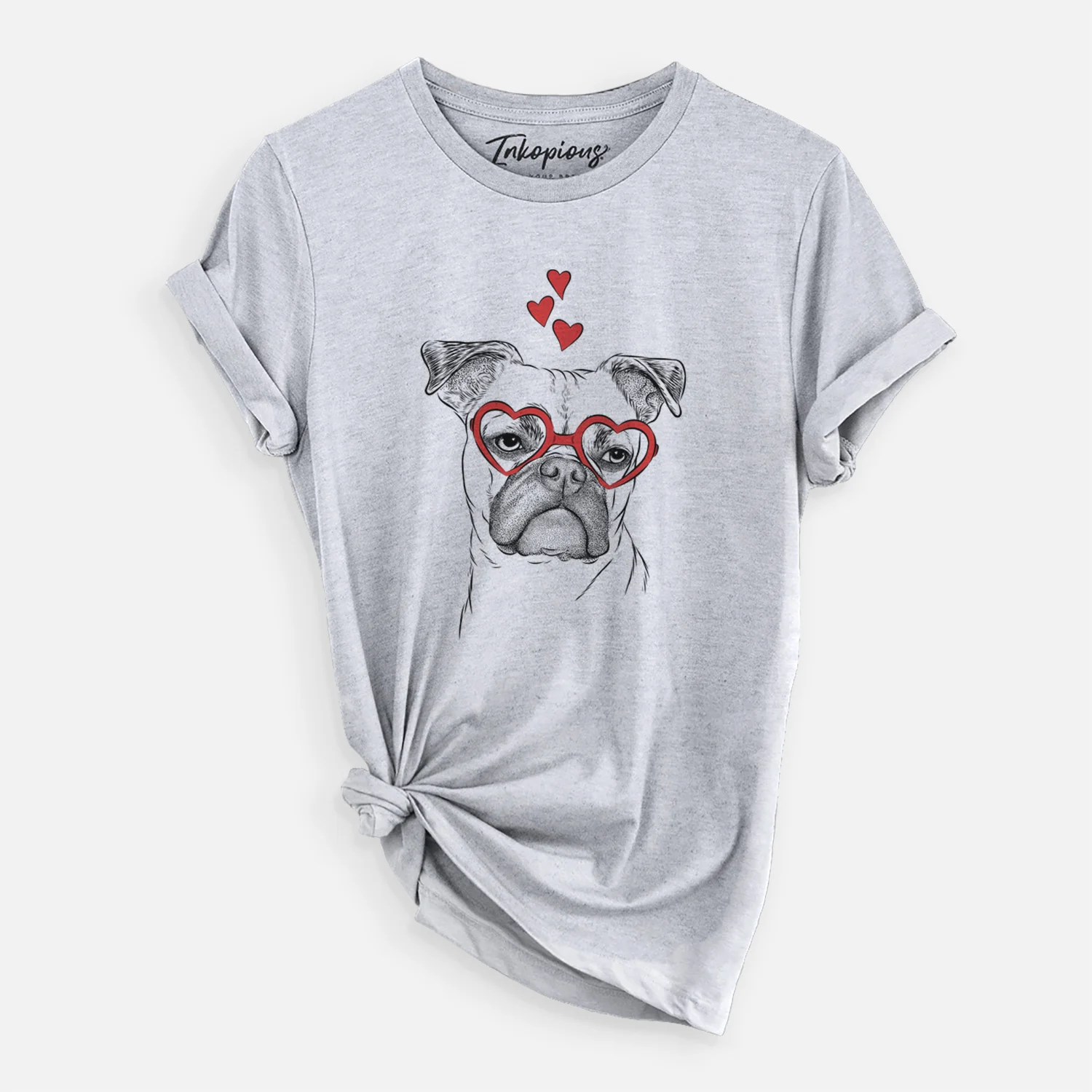 Valentine Mack the Bugg (Boston Terrier/Pug) - Unisex Crewneck - Image 6