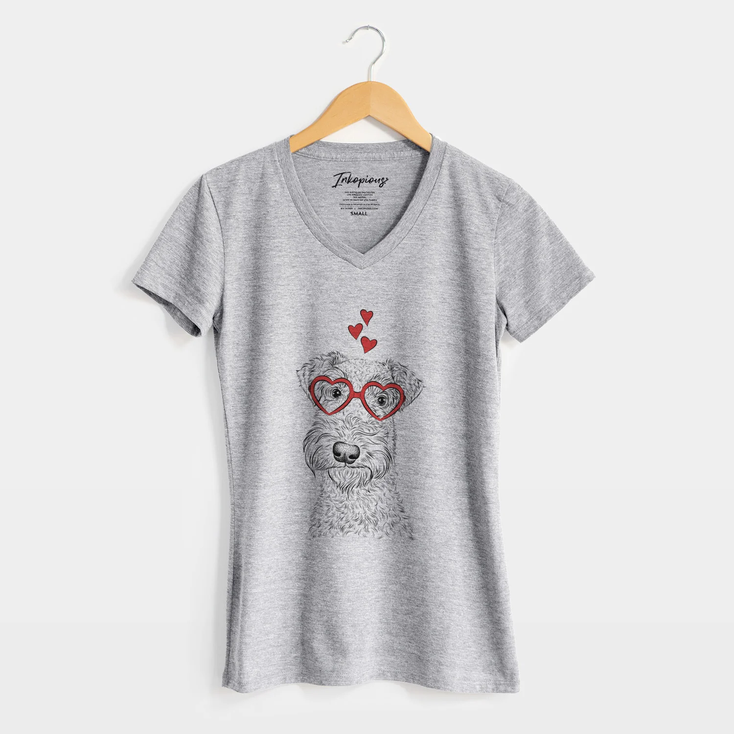 Valentine Roc Haven Maggie May the Airedale Terrier - Women's Perfect V-neck Shirt - Image 8