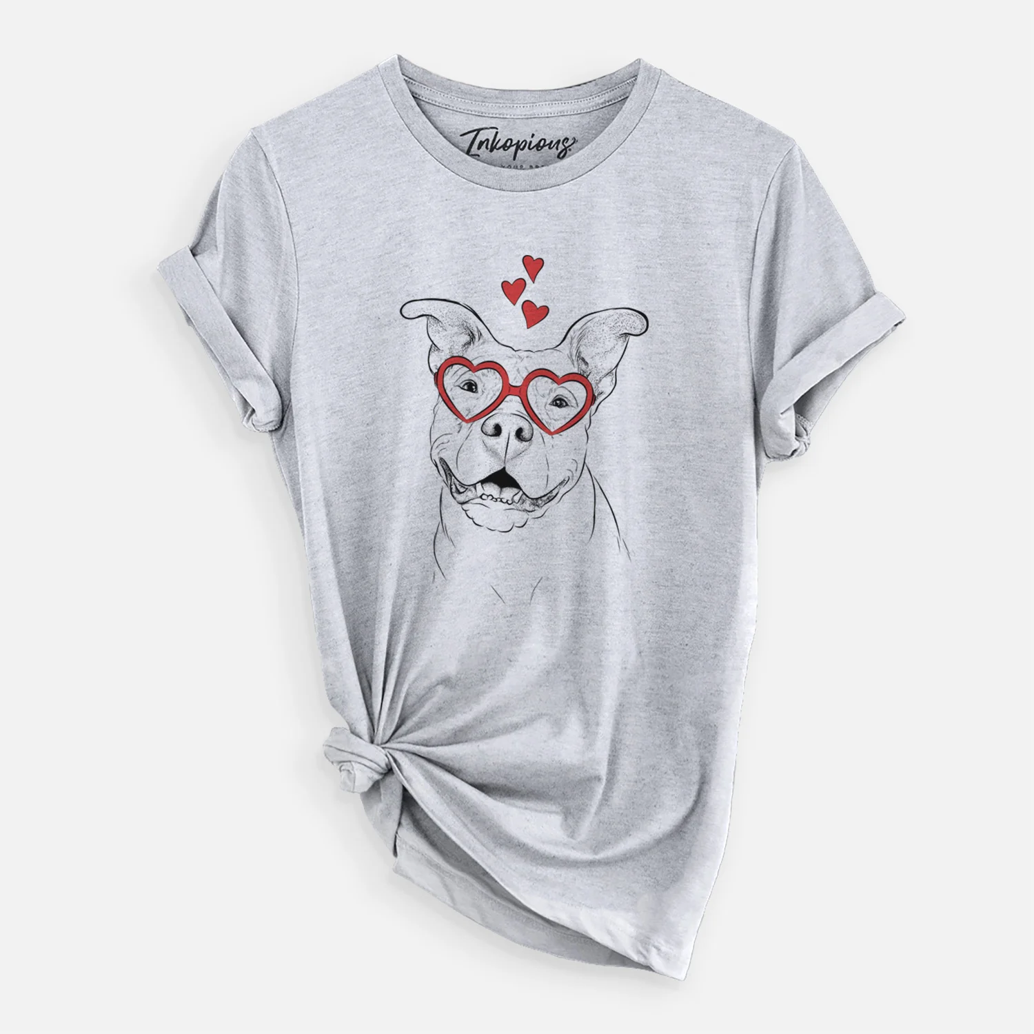 Valentine Malibu the Staffordshire Terrier/Pitbull Mix - Unisex Crewneck - Image 6