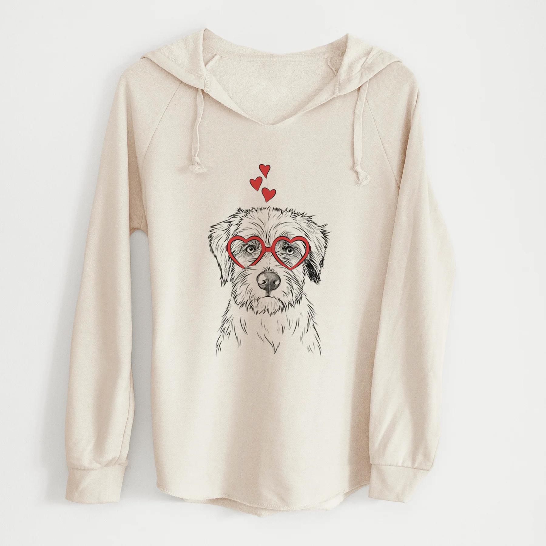 Valentine Marek the Bernedoodle - Cali Wave Hooded Sweatshirt - Image 8
