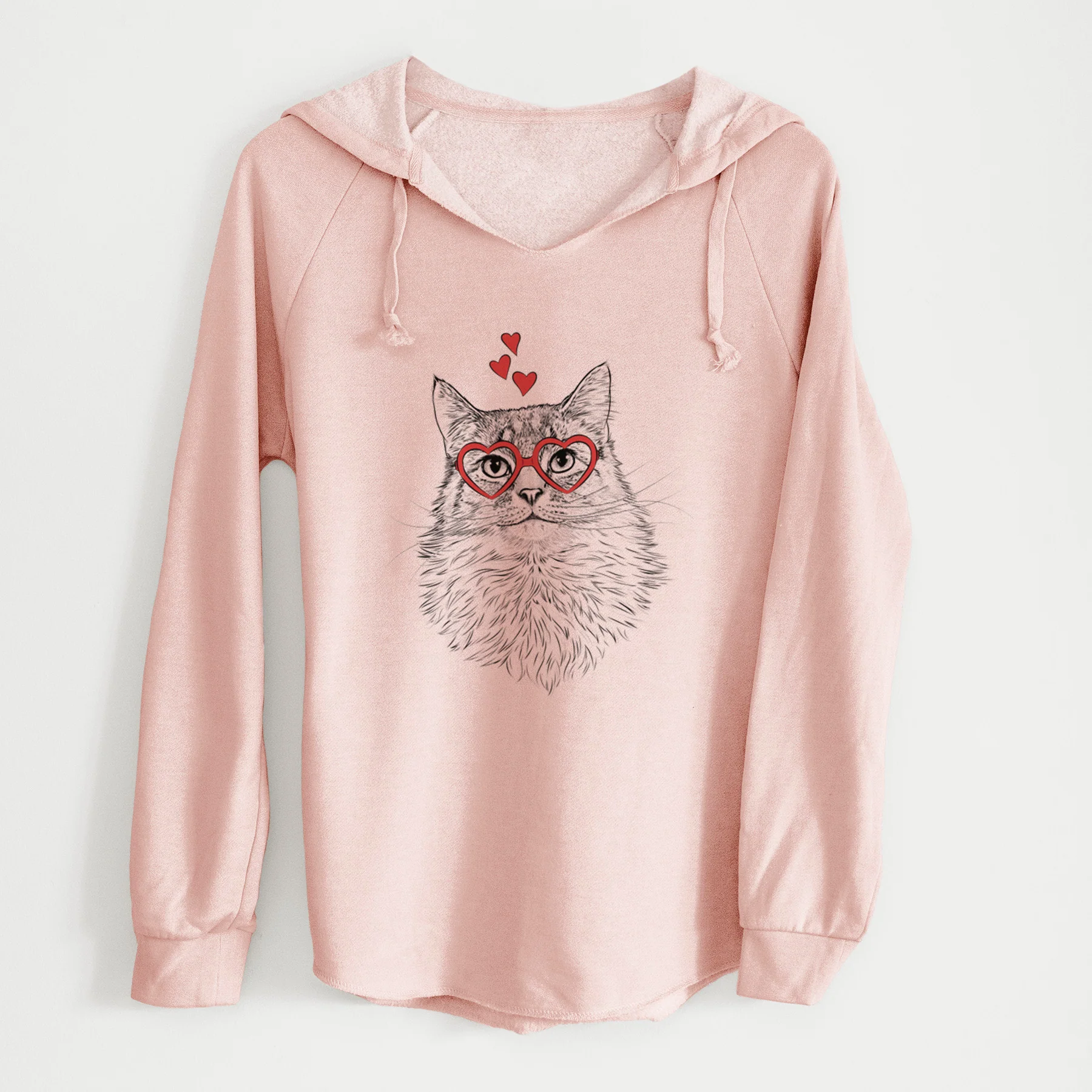 Valentine Olive the Cat - Cali Wave Hooded Sweatshirt - Image 4