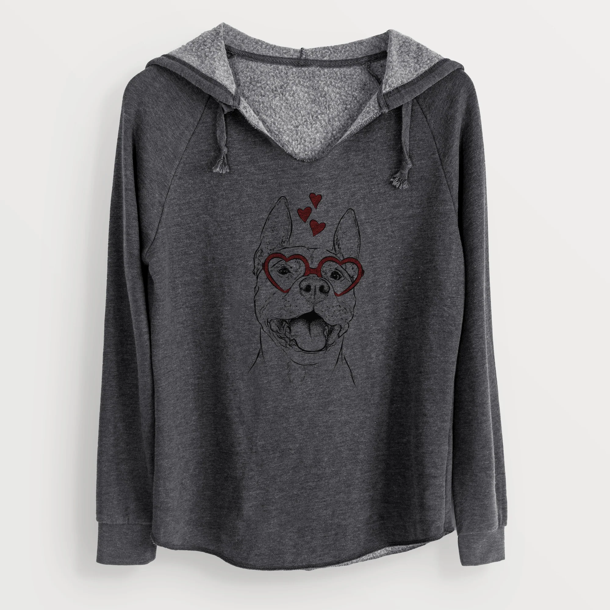 Valentine Wally the Pitbull - Cali Wave Hooded Sweatshirt - Image 9