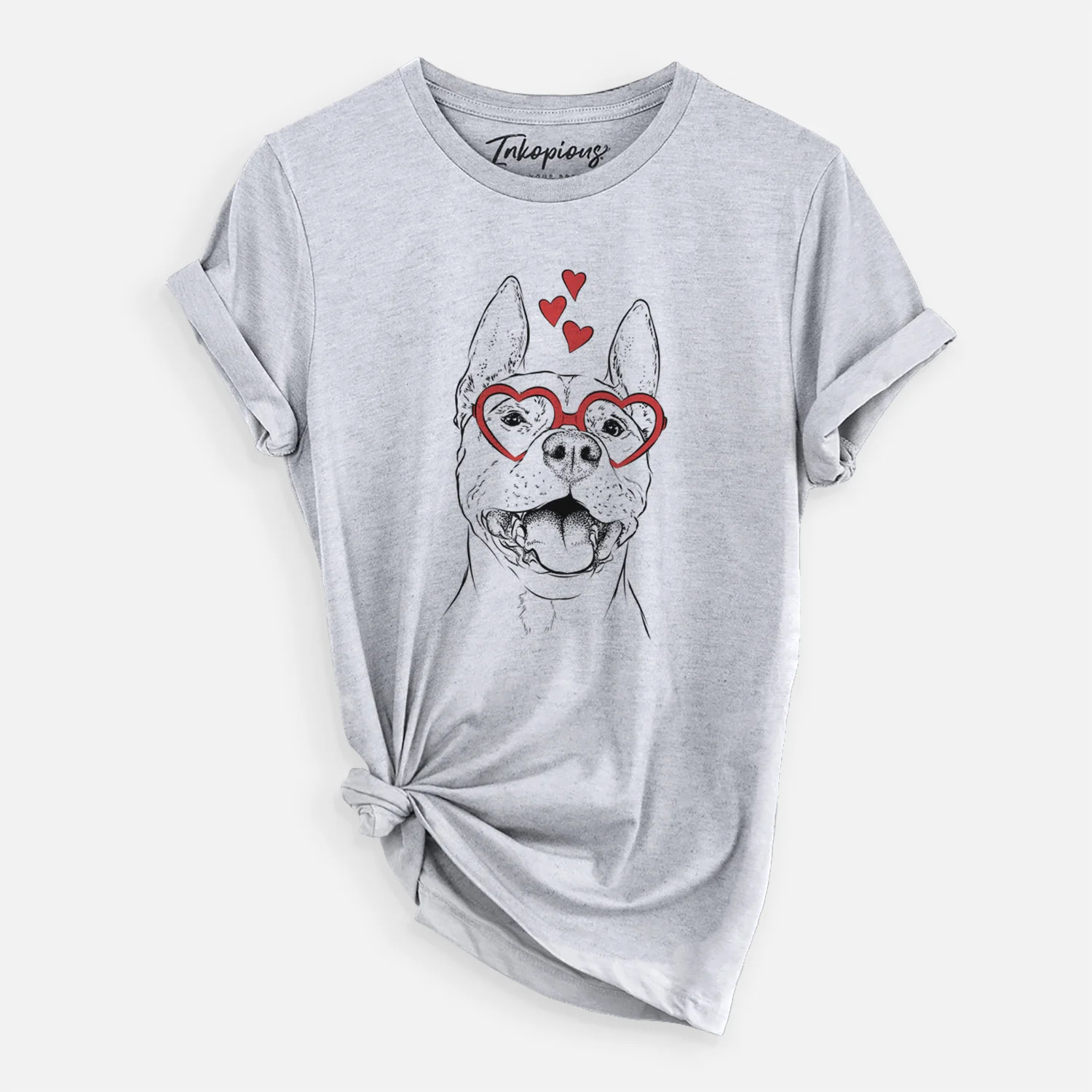 Valentine Wally the Pitbull - Unisex Crewneck - Image 6