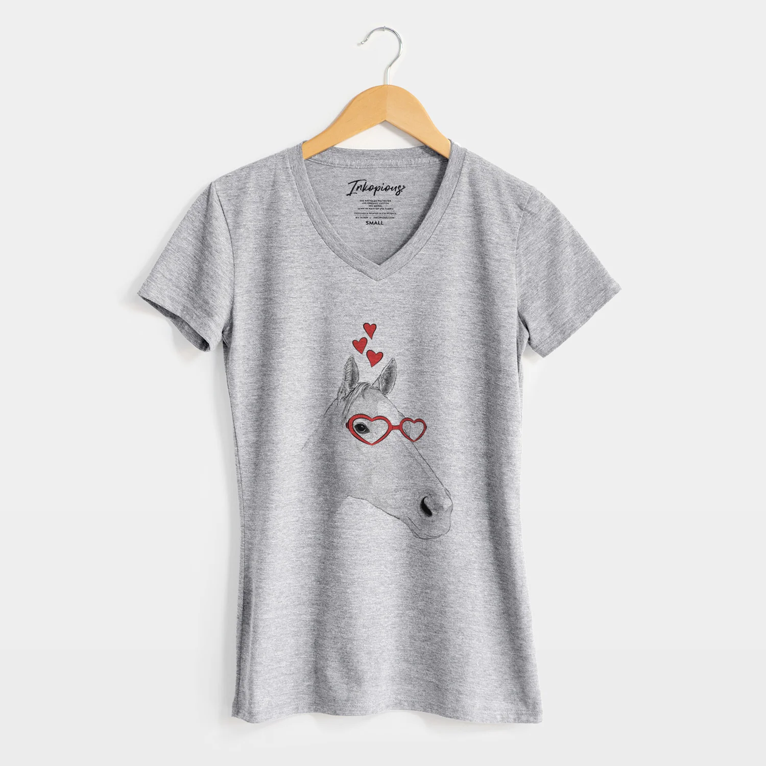 Valentine Westley the Horse - Women's Perfect V-neck Shirt - Image 8