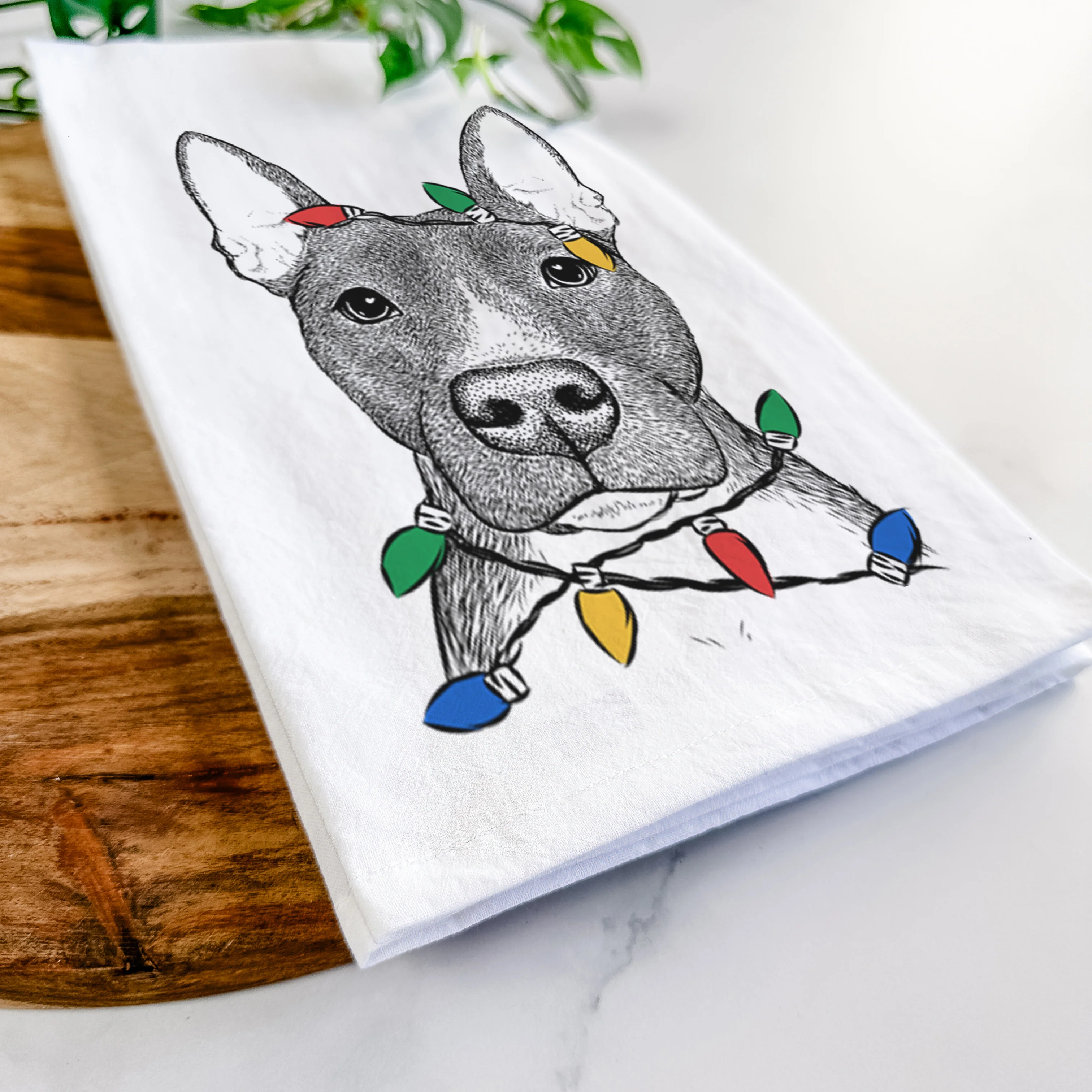 Violet the Pitbull Tea Towel - Image 10