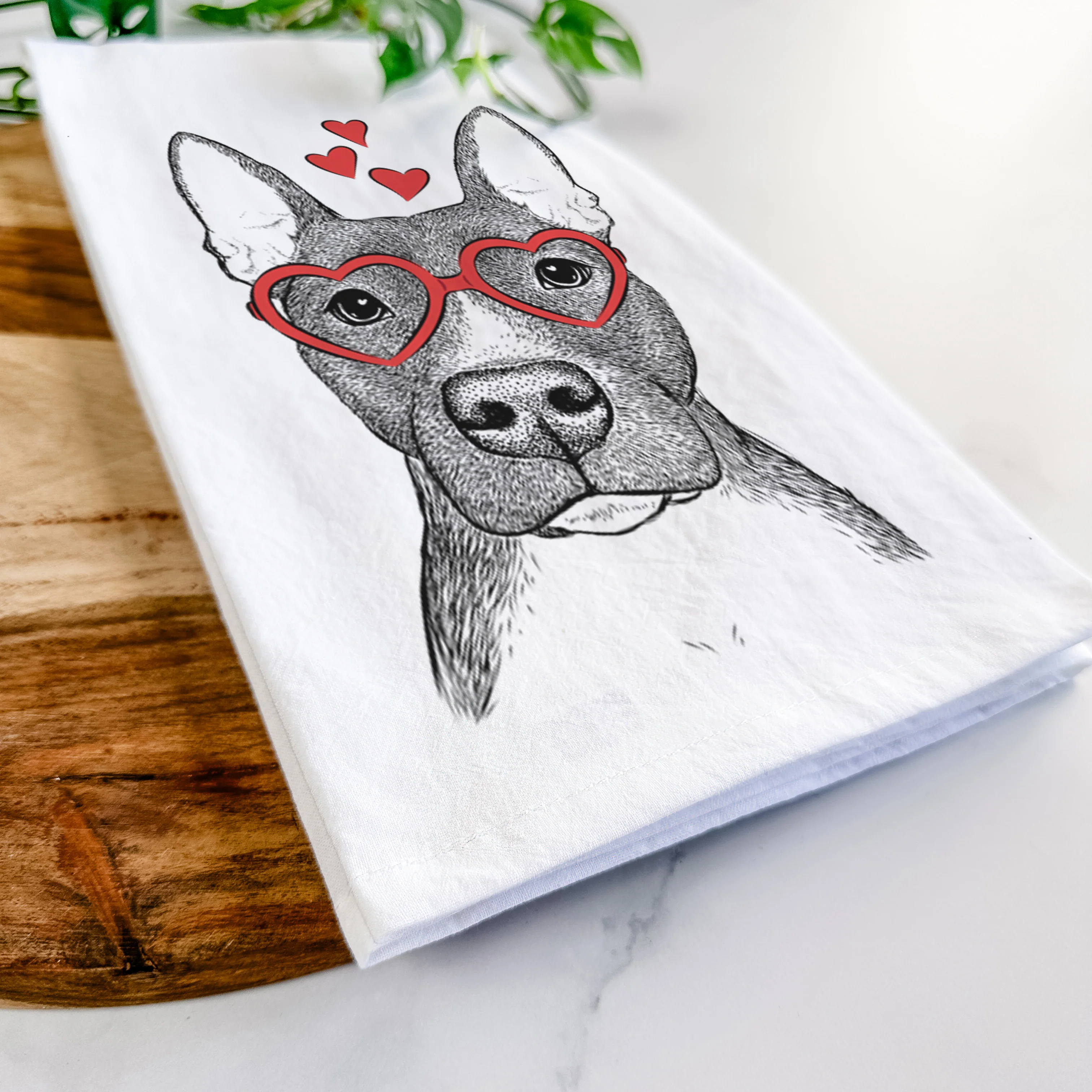 Violet the Pitbull Tea Towel - Image 7