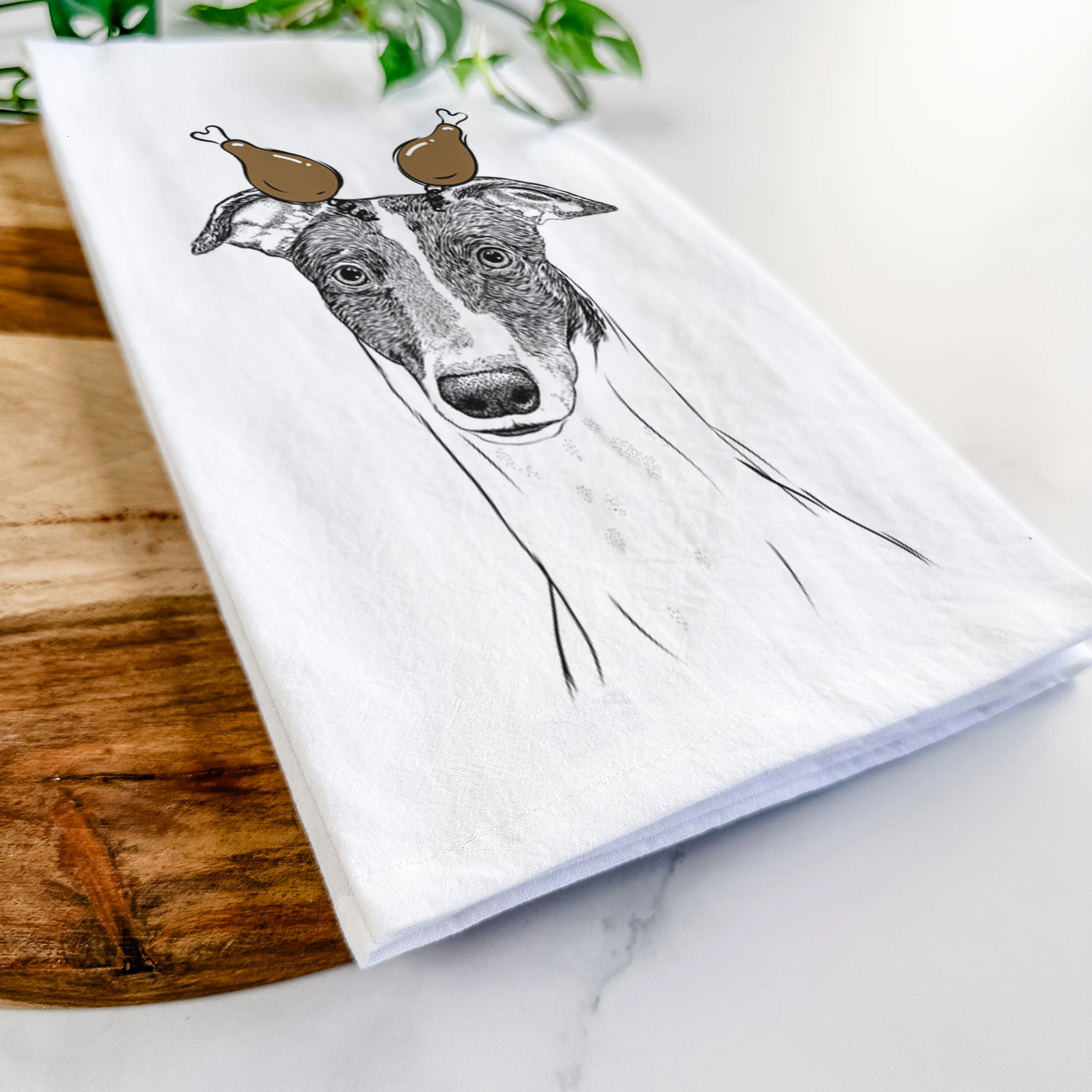 Vyncent the Greyhound Tea Towel - Image 11