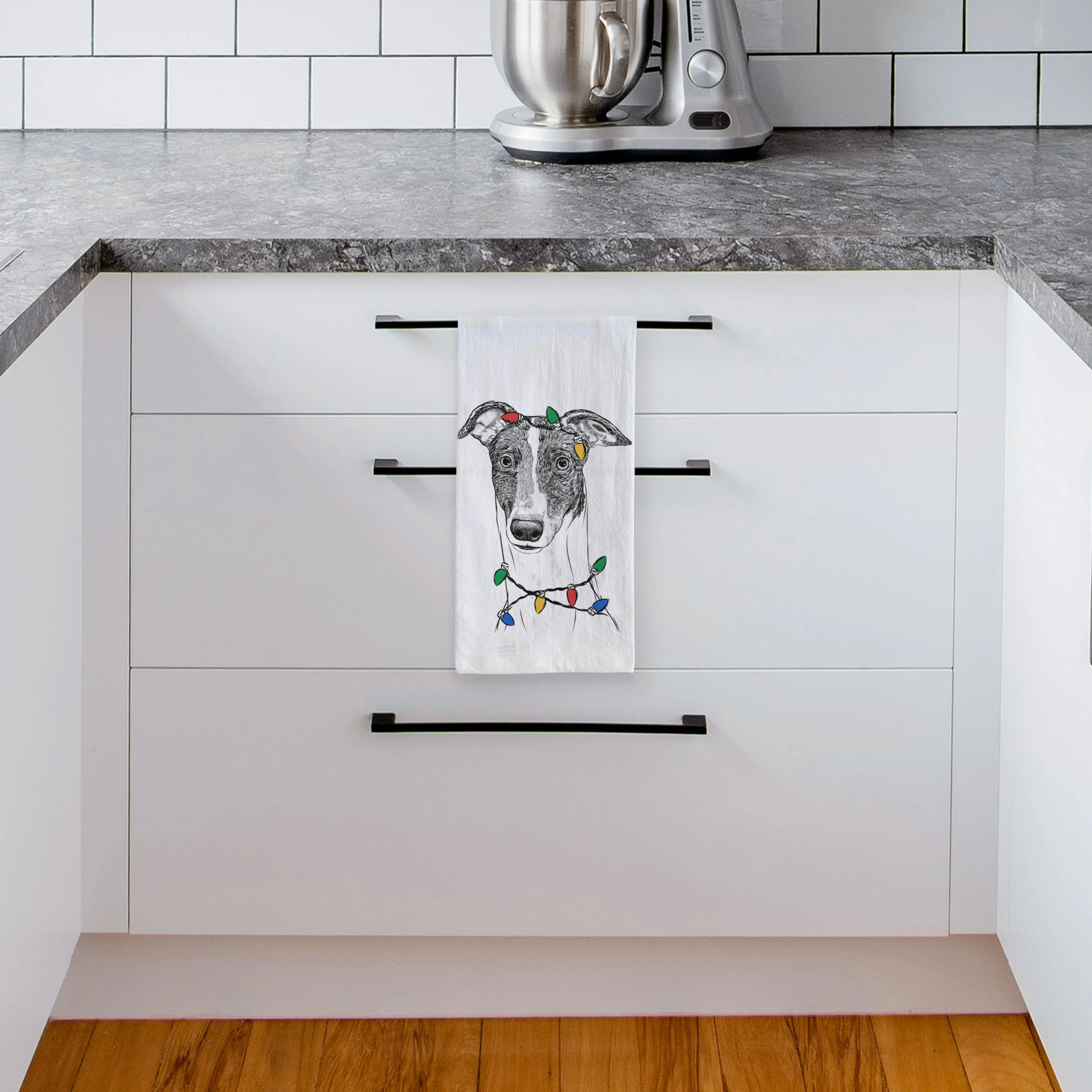 Vyncent the Greyhound Tea Towel - Image 4