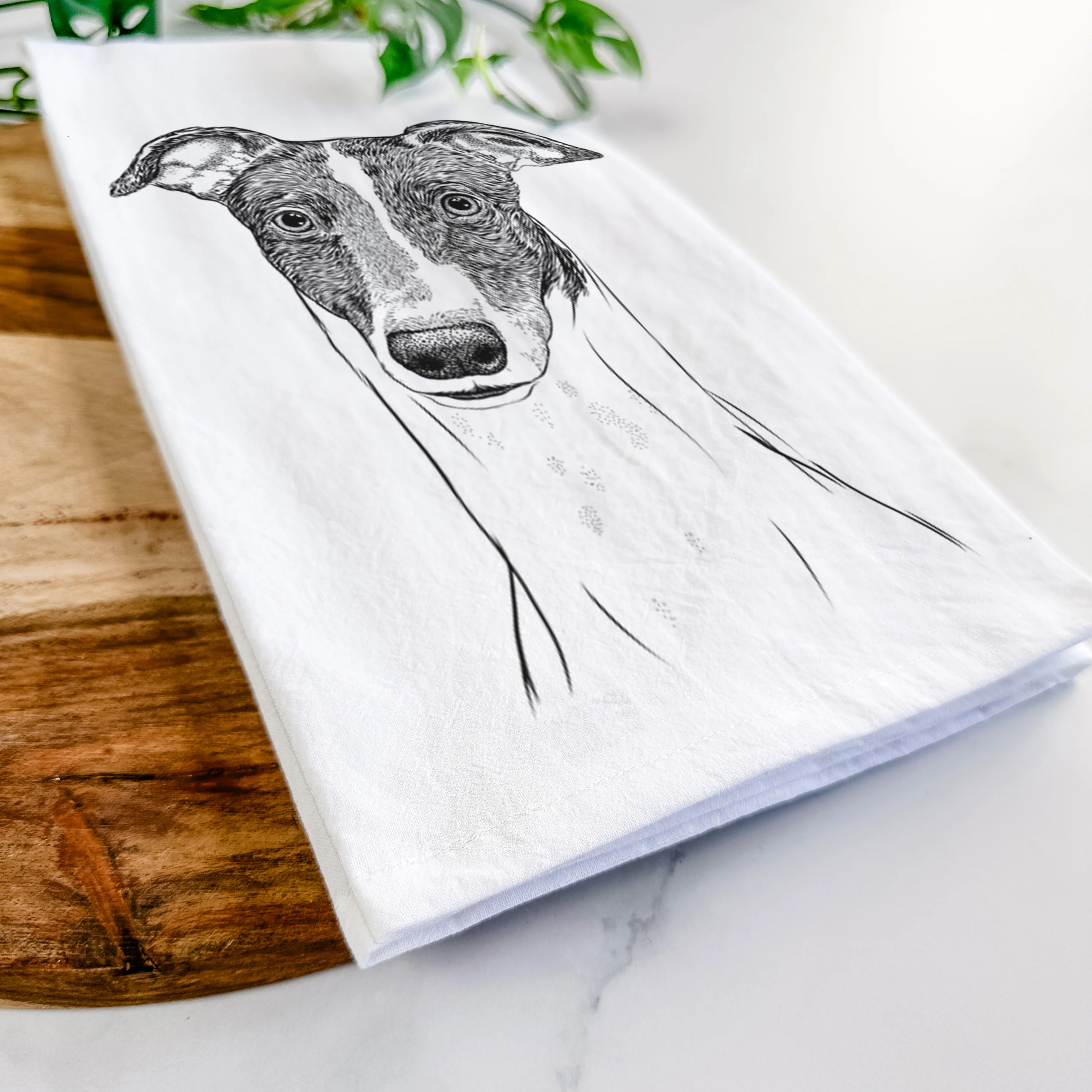 Vyncent the Greyhound Tea Towel - Image 5