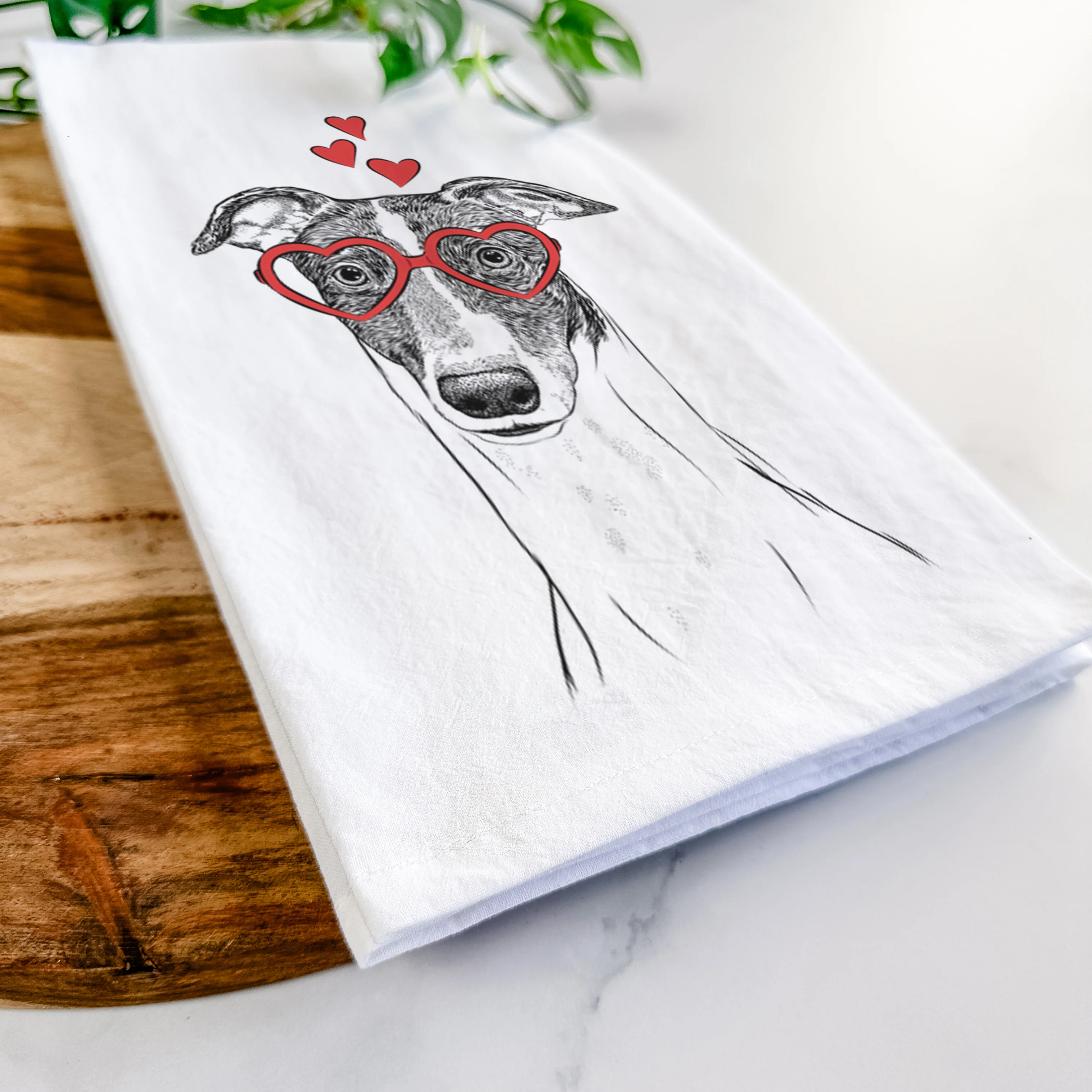 Vyncent the Greyhound Tea Towel - Image 7