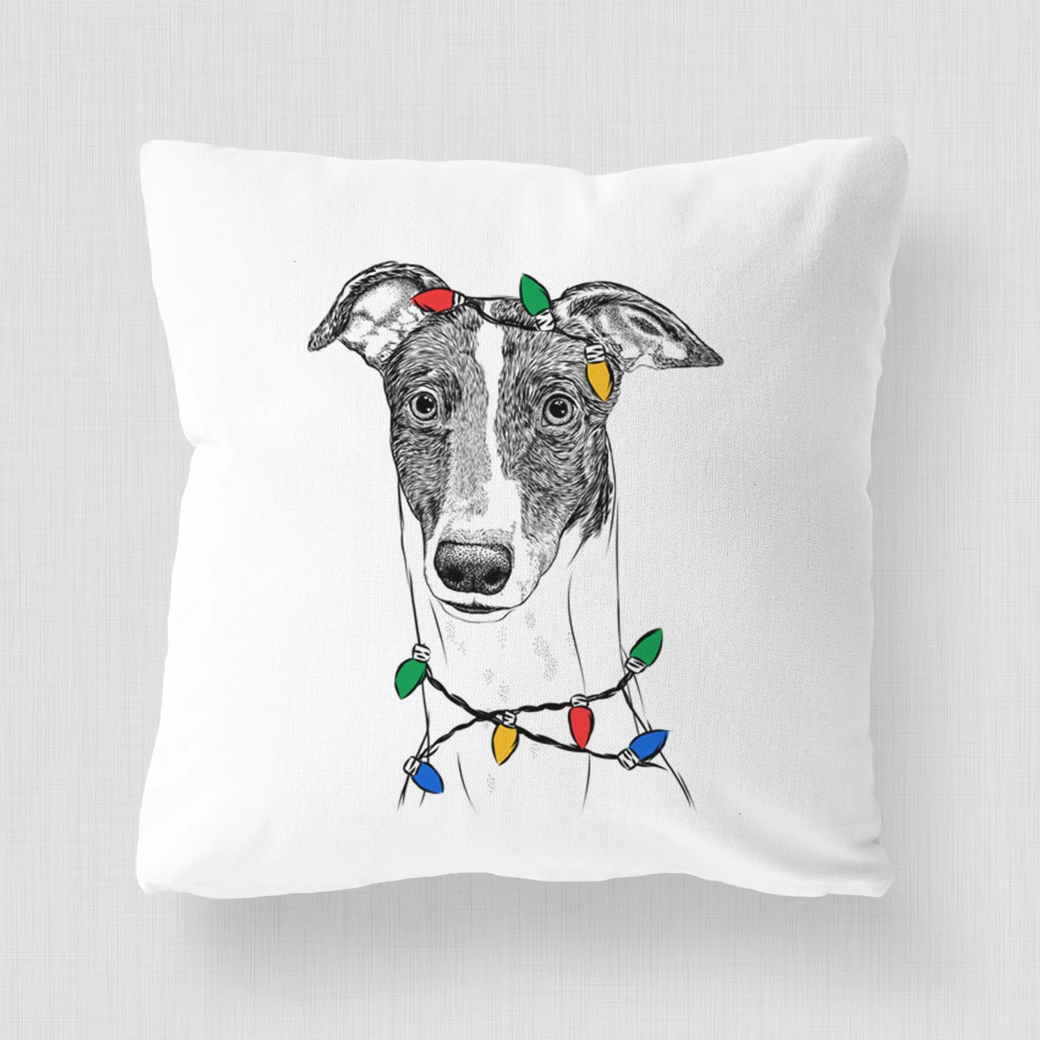 Vyncent the Greyhound - Throw Pillow Cover - Image 4