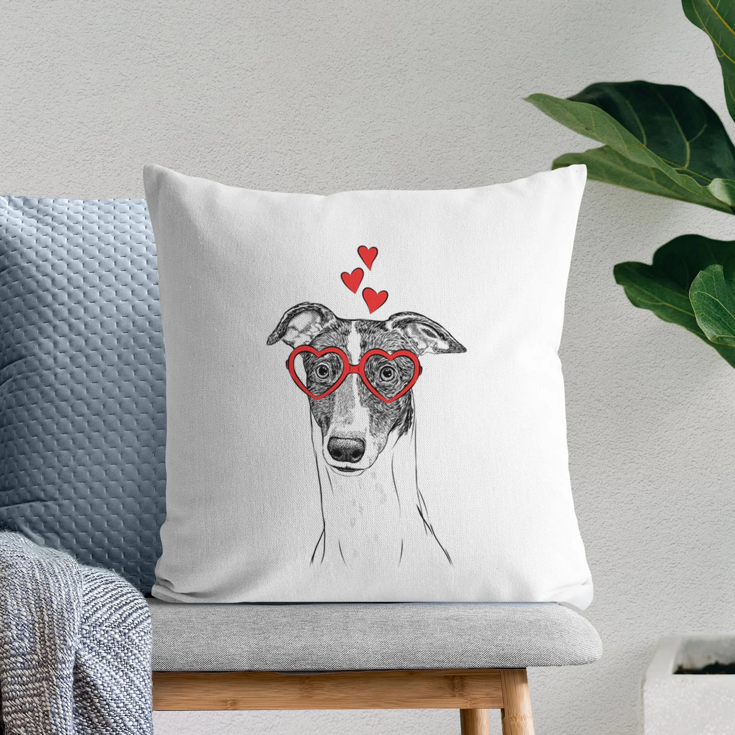 Vyncent the Greyhound - Throw Pillow Cover - Image 7