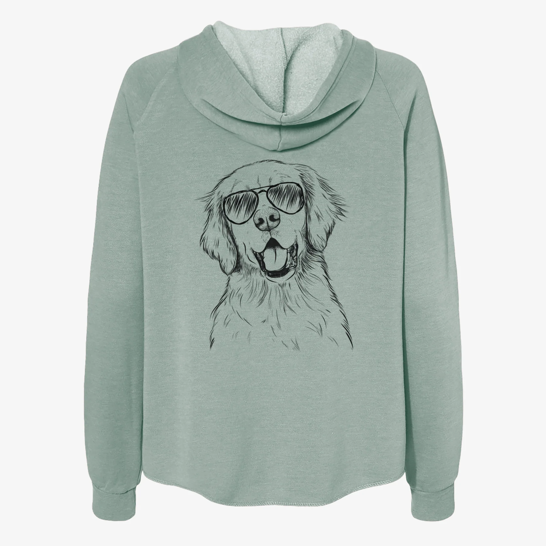 Wallace the Golden Retriever - Women's Cali Wave Zip-Up Sweatshirt - Image 7