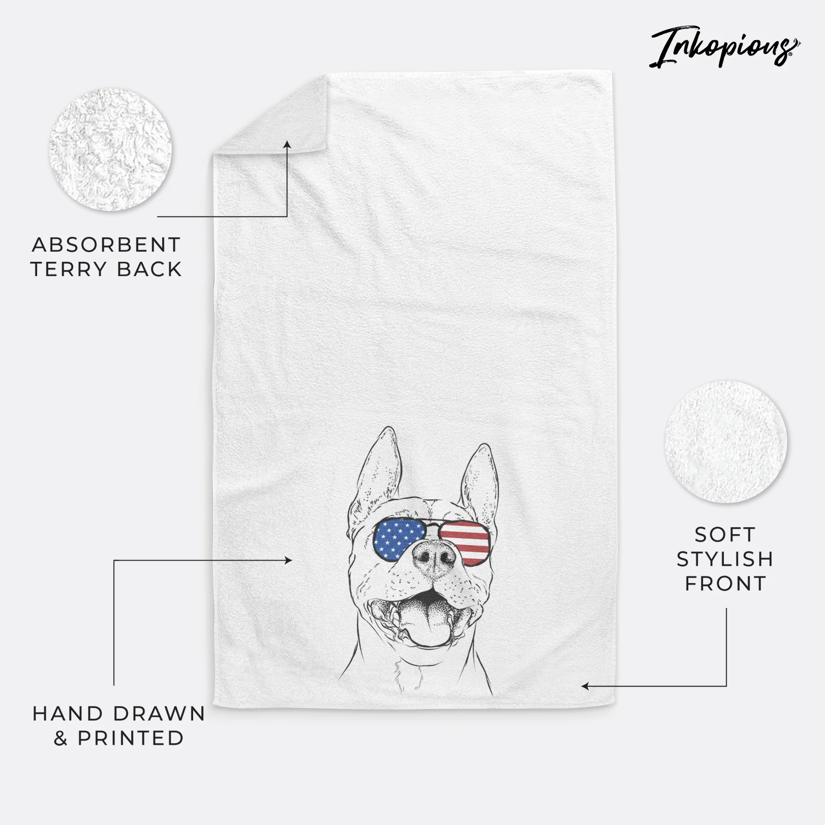 Wally the Pitbull Decorative Hand Towel - Image 23