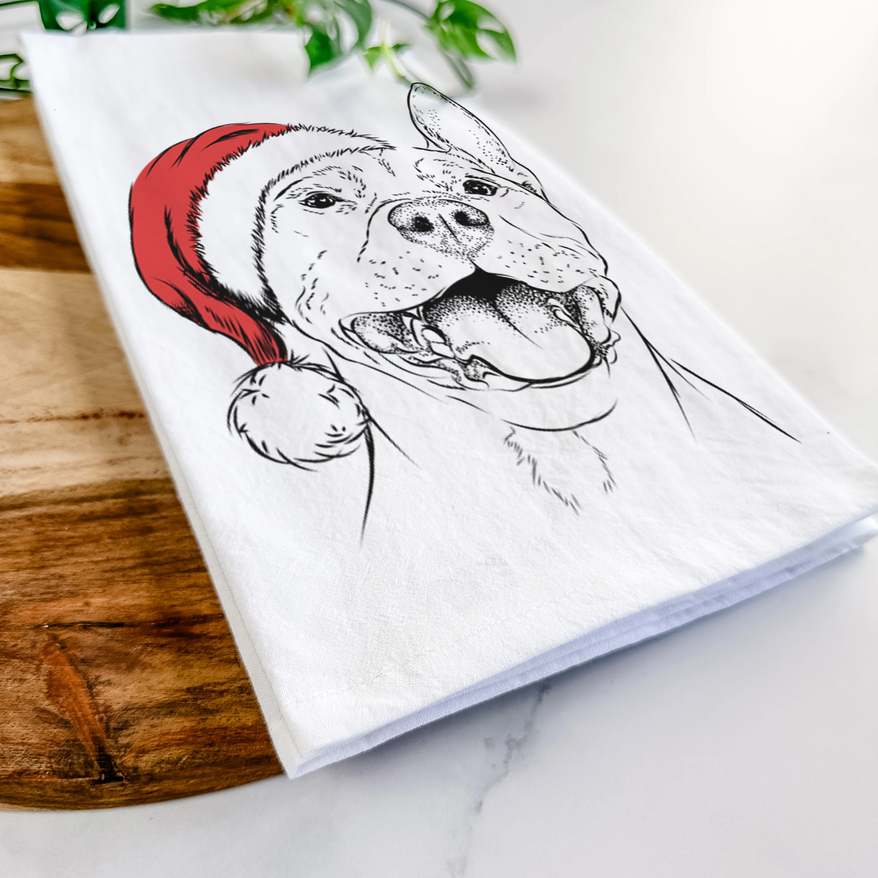 Wally the Pitbull Tea Towel - Image 9