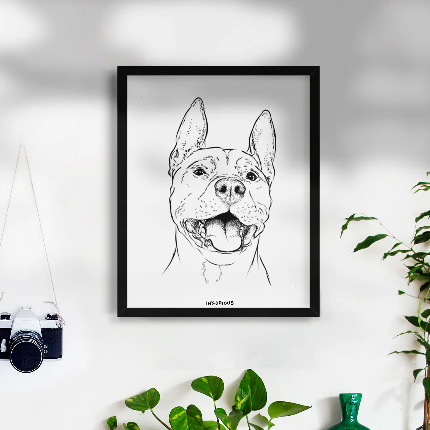 Wally the Pitbull Art Print - Image 11