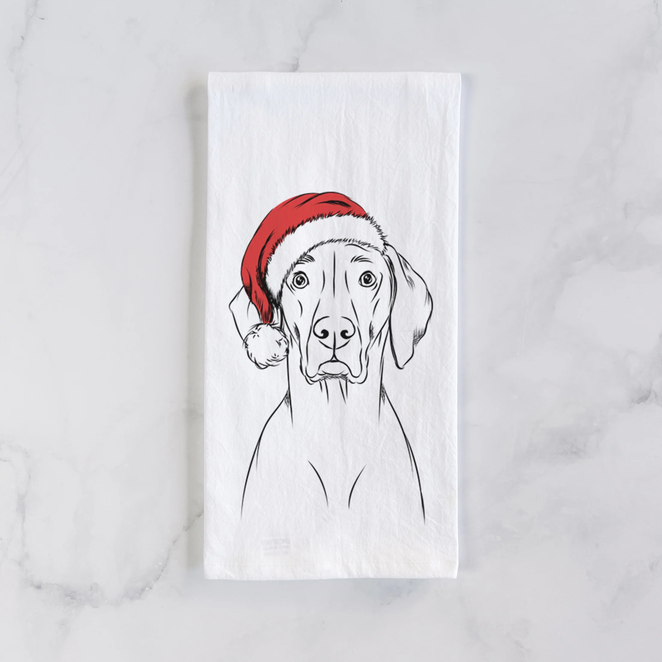 Walter the Weimaraner Tea Towel - Image 2