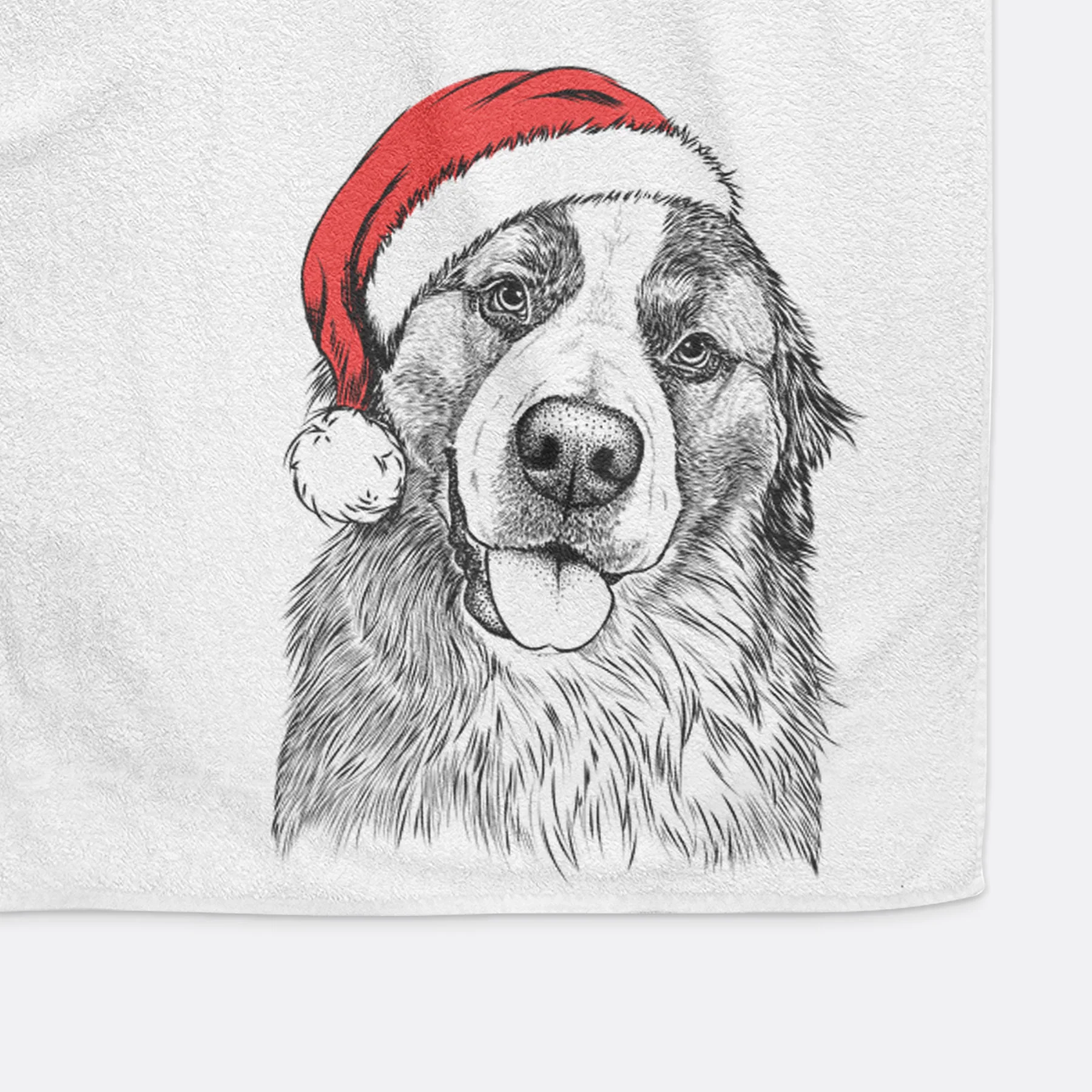 Walter the Bernese Mountain Dog Mix Decorative Hand Towel - Image 10