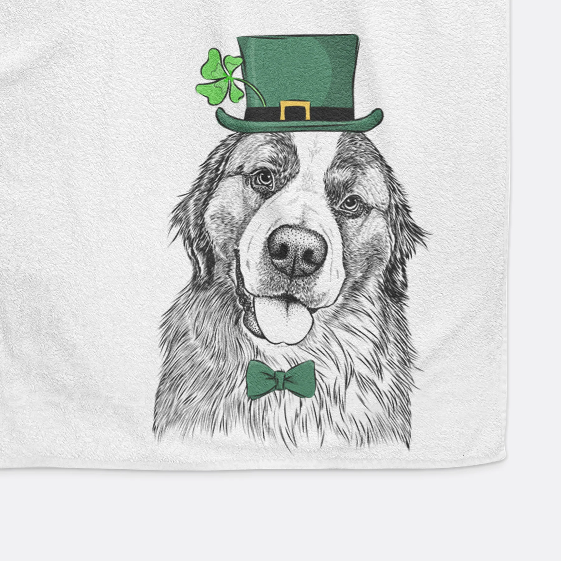 Walter the Bernese Mountain Dog Mix Decorative Hand Towel - Image 14