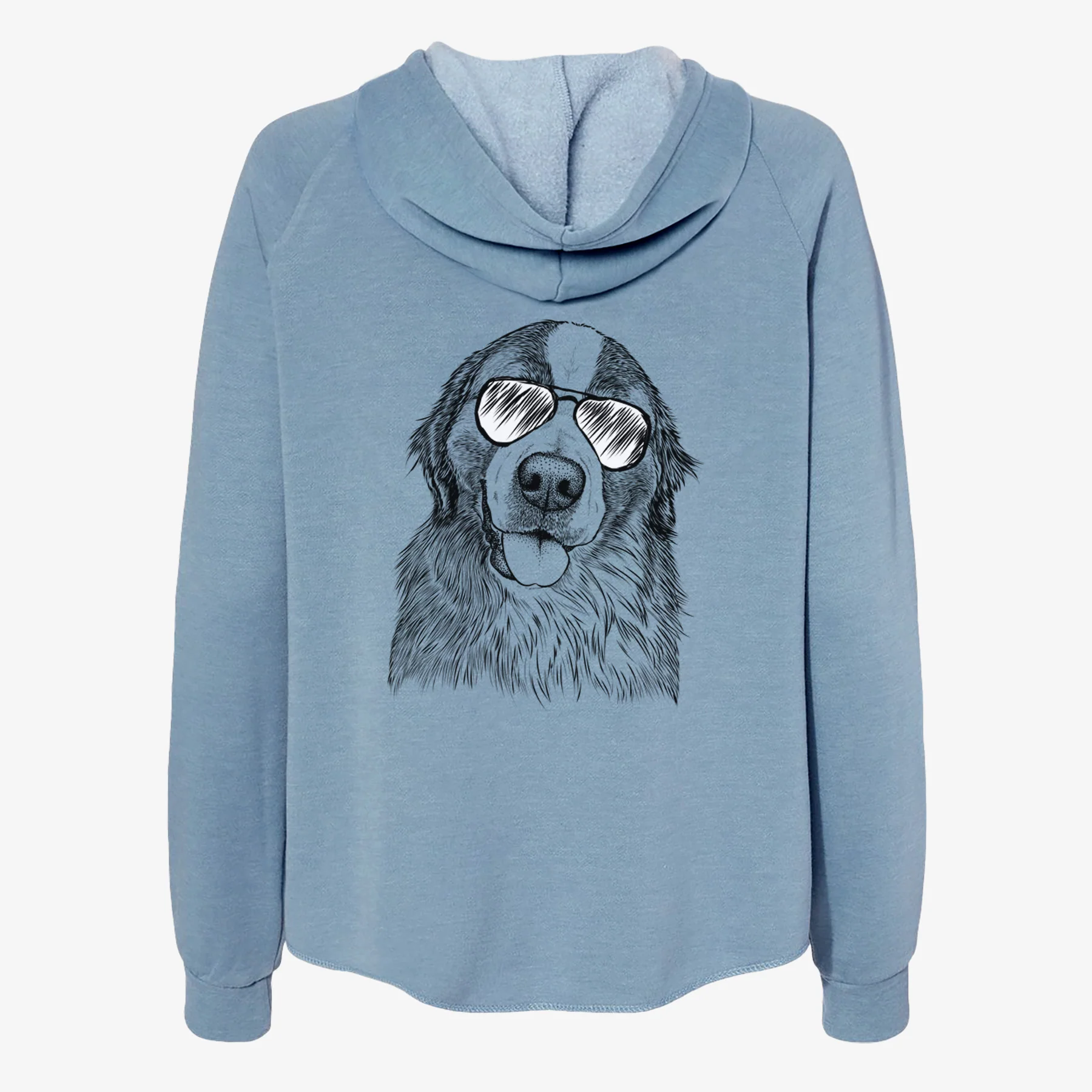 Walter the Bernese Mountain Dog Mix - Women's Cali Wave Zip-Up Sweatshirt - Image 9
