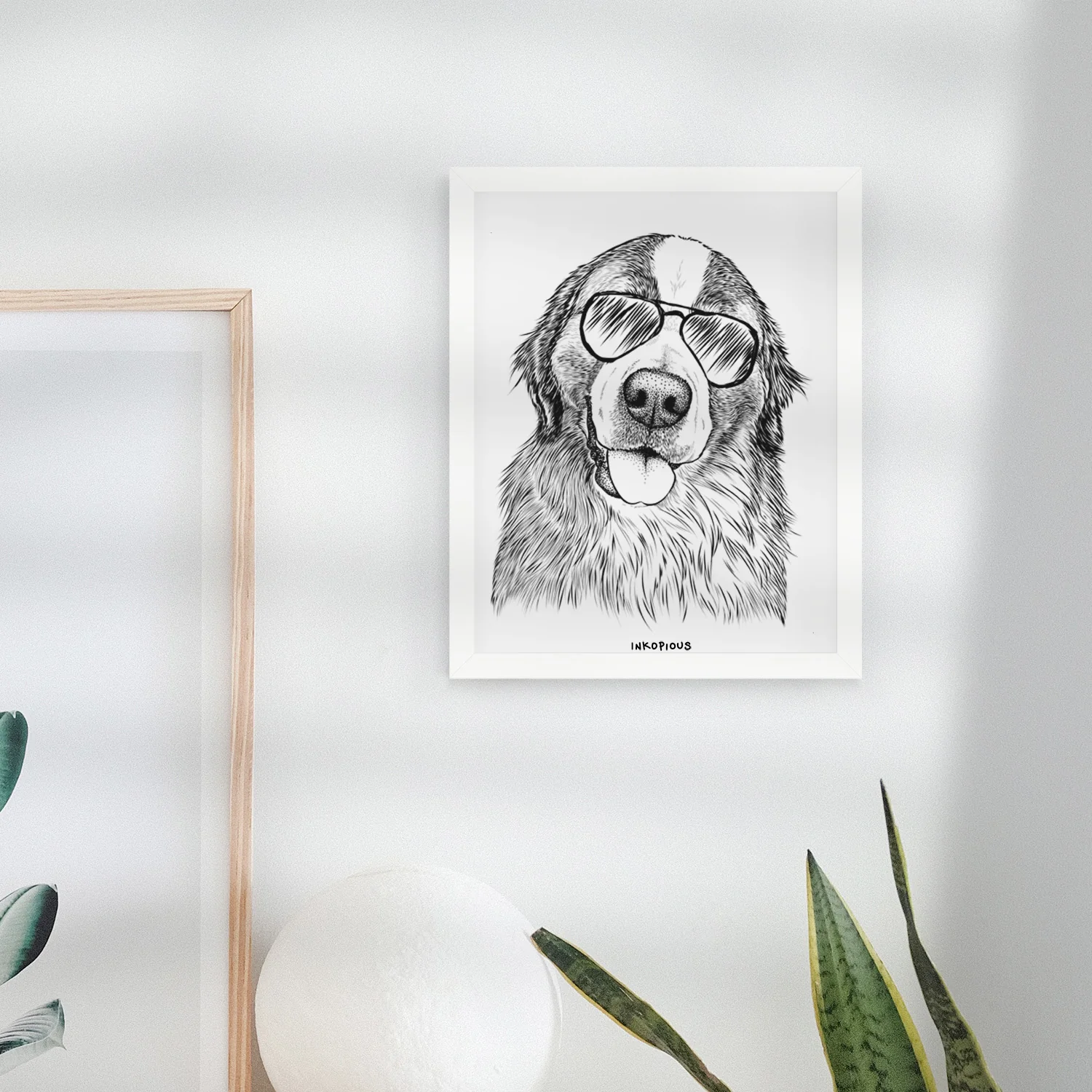 Walter the Bernese Mountain Dog Mix Art Print - Image 5