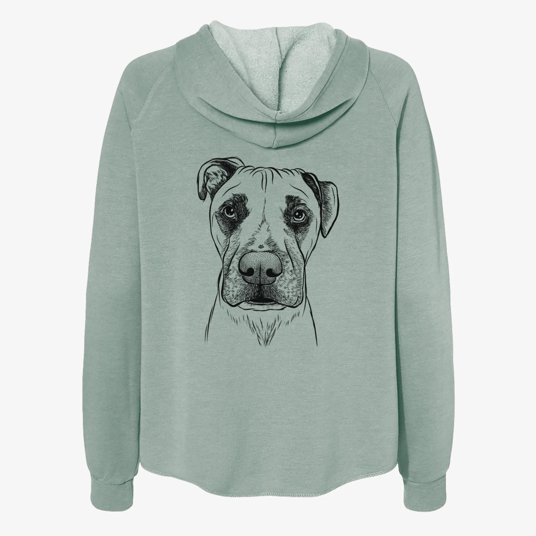 Waylon the Boxane - Women's Cali Wave Zip-Up Sweatshirt - Image 4