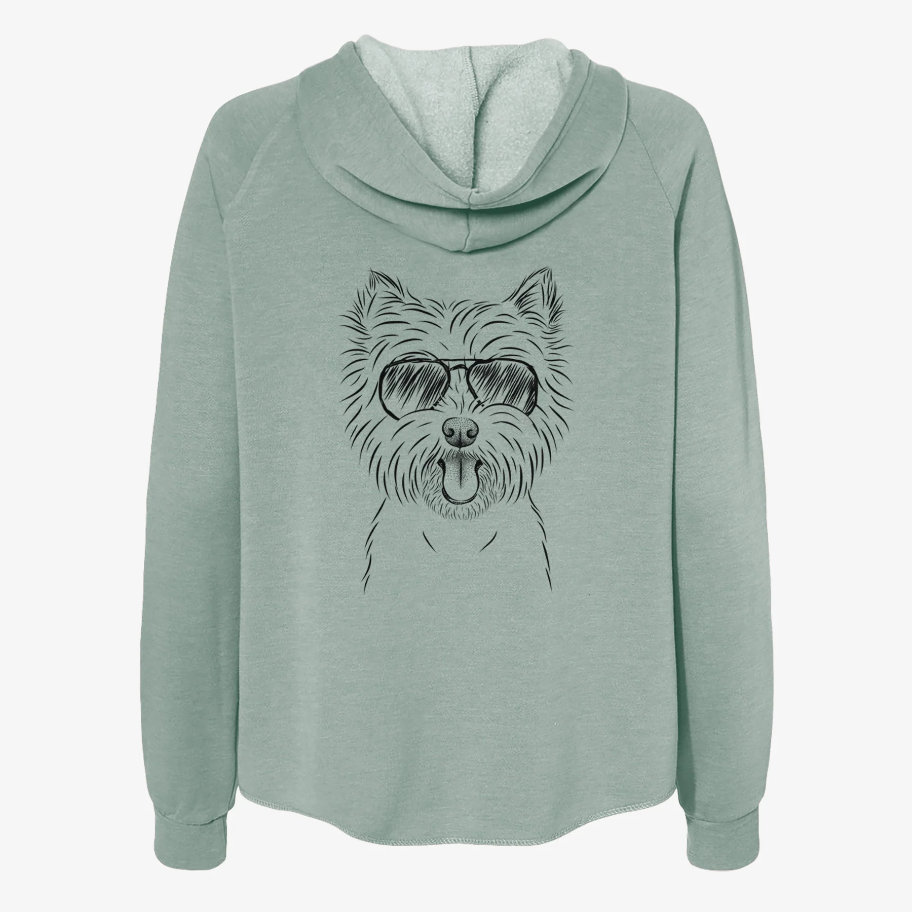 Welma the West Highland Terrier - Women's Cali Wave Zip-Up Sweatshirt - Image 7