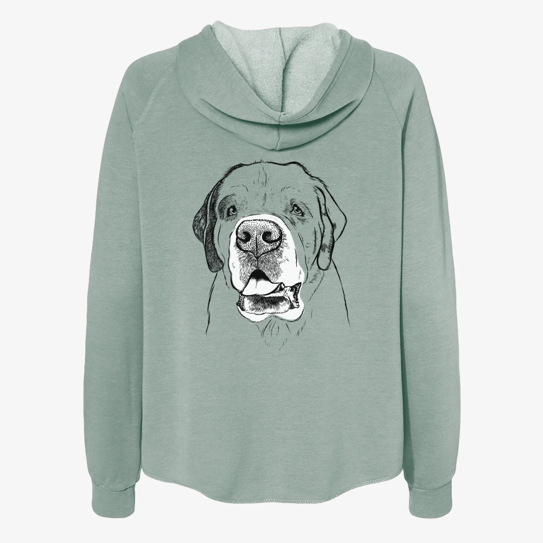 Wendy the Saint Bernard - Women's Cali Wave Zip-Up Sweatshirt - Image 4
