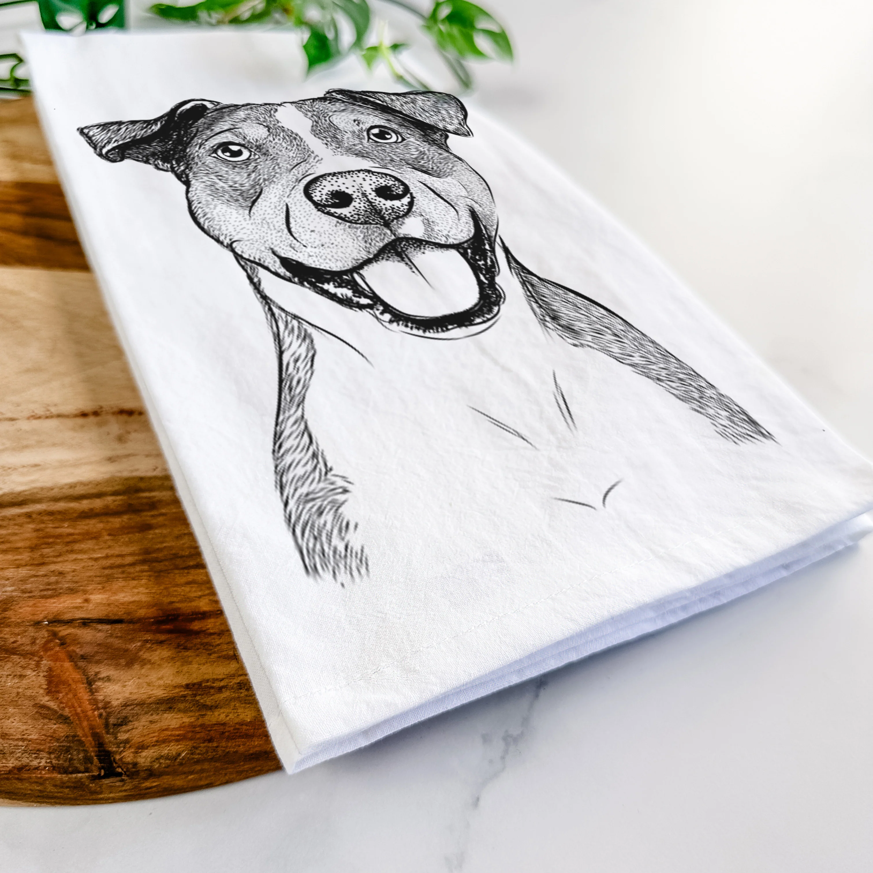 Wendy the Mixed Breed Tea Towel - Image 5
