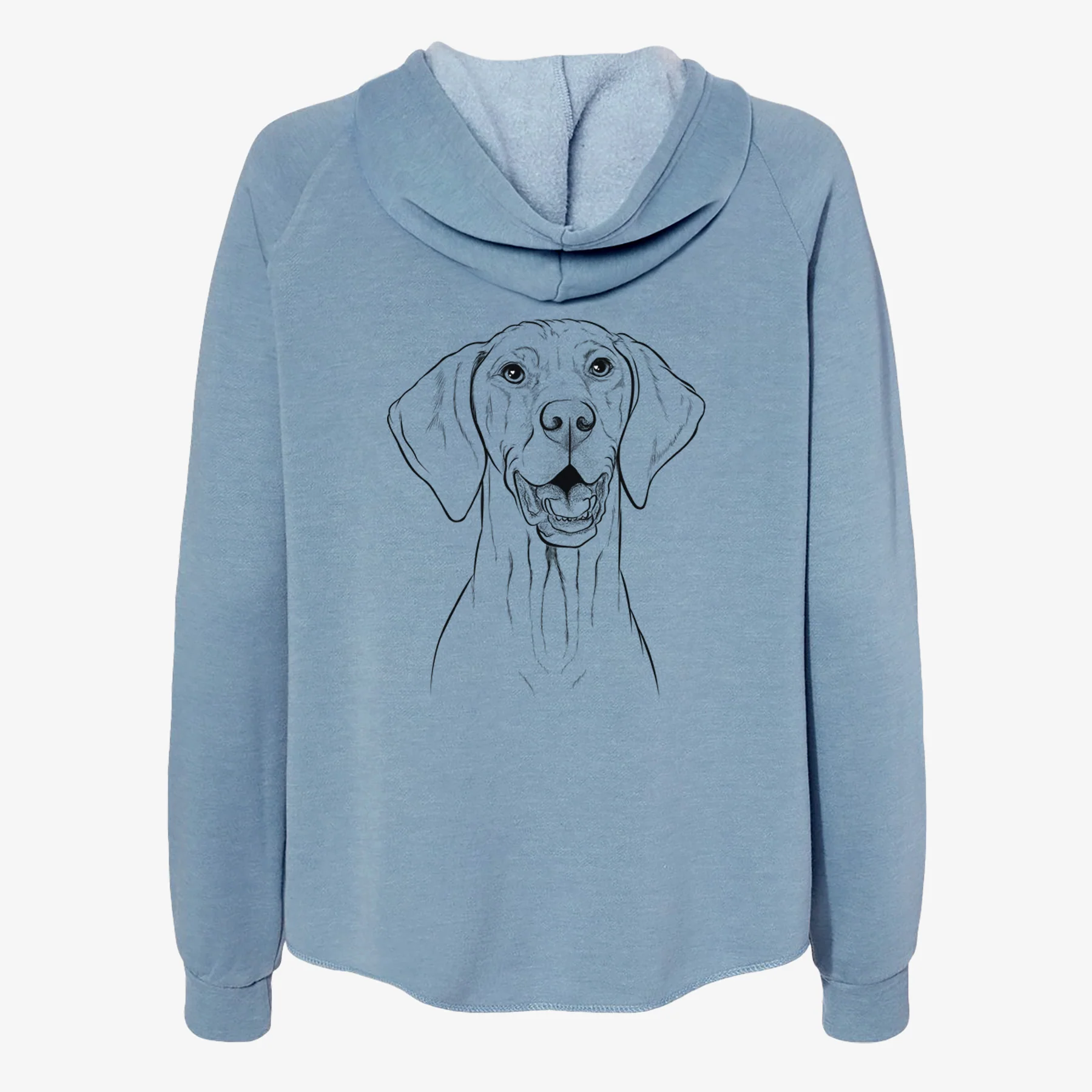 Wesley the Vizsla - Women's Cali Wave Zip-Up Sweatshirt - Image 6
