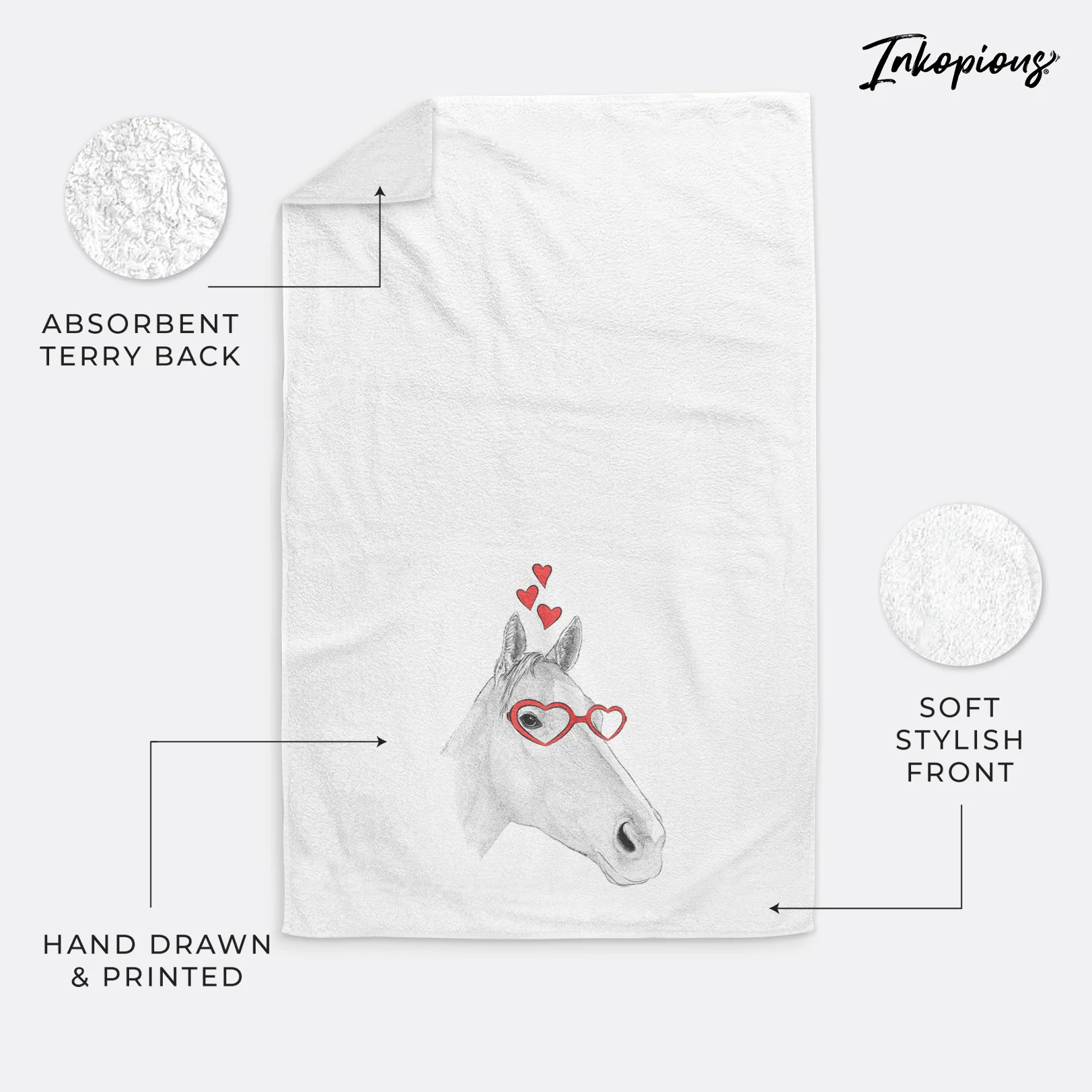 Westley the Horse Decorative Hand Towel - Image 18