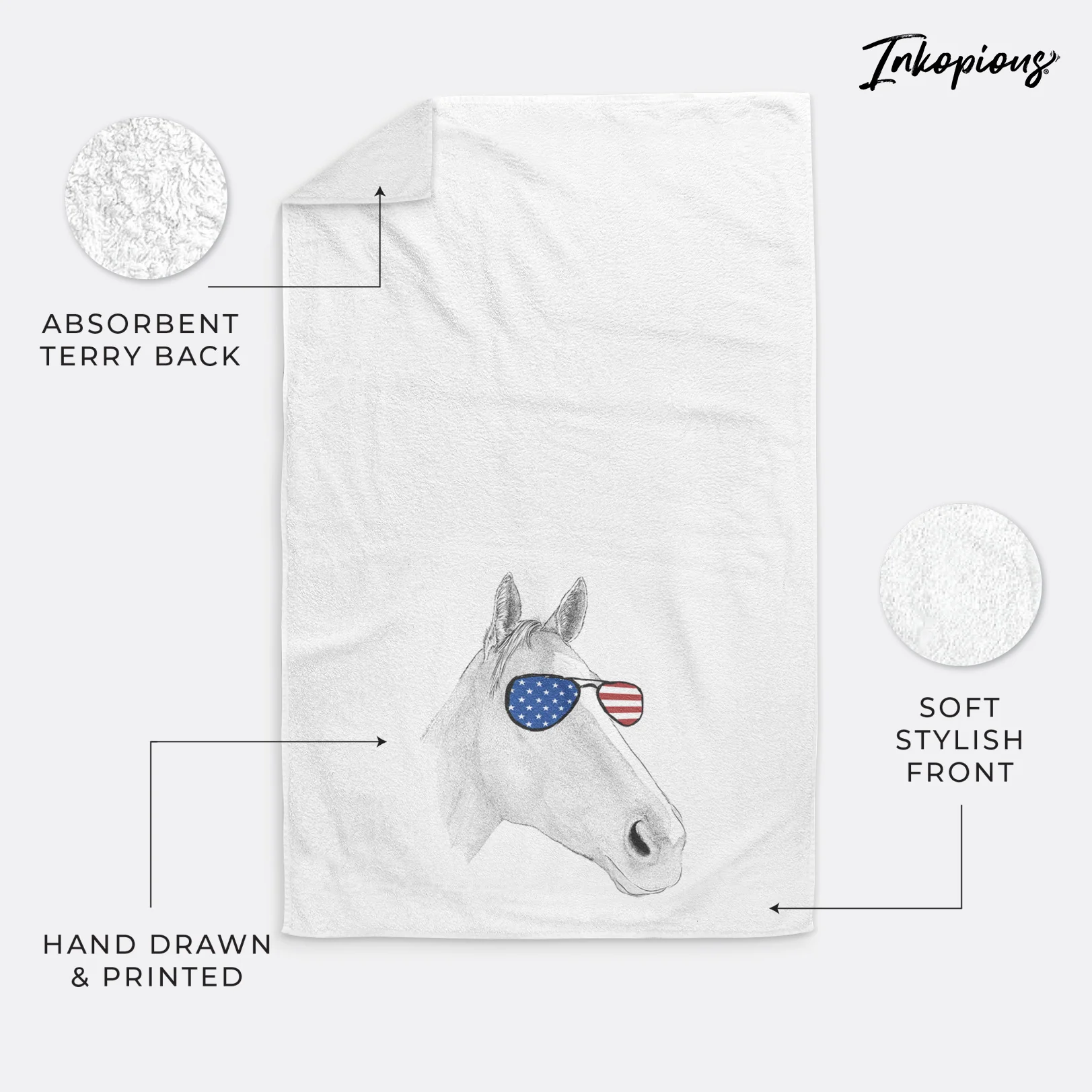 Westley the Horse Decorative Hand Towel - Image 23