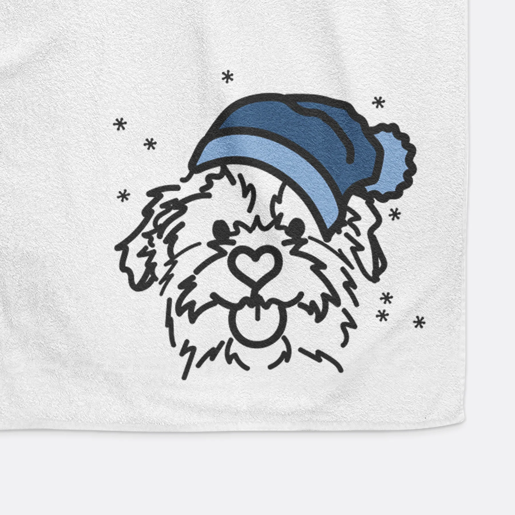 Frosty Mixed Breed - Bea - Decorative Hand Towel - Image 4