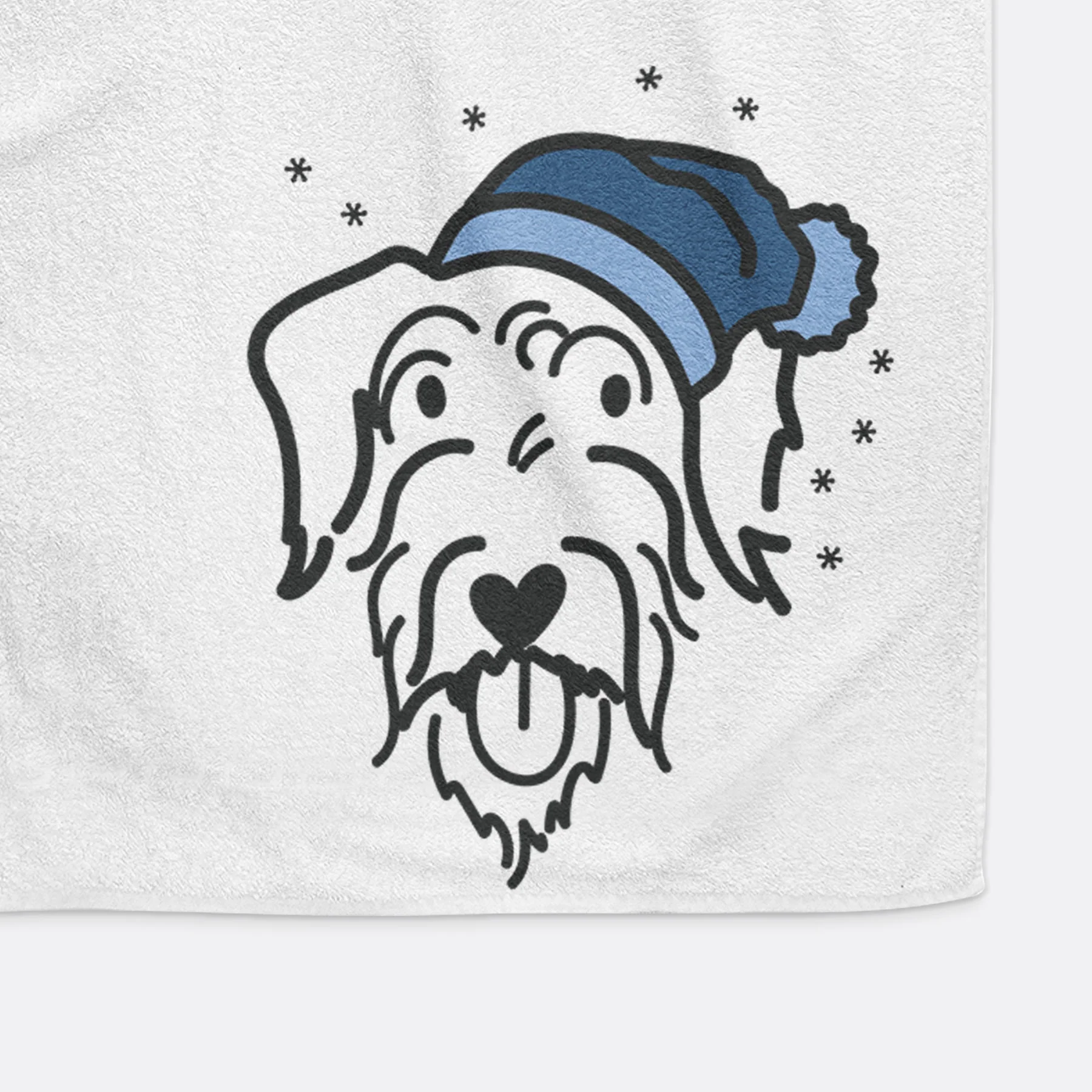 Frosty Doodle - Dug - Decorative Hand Towel - Image 4
