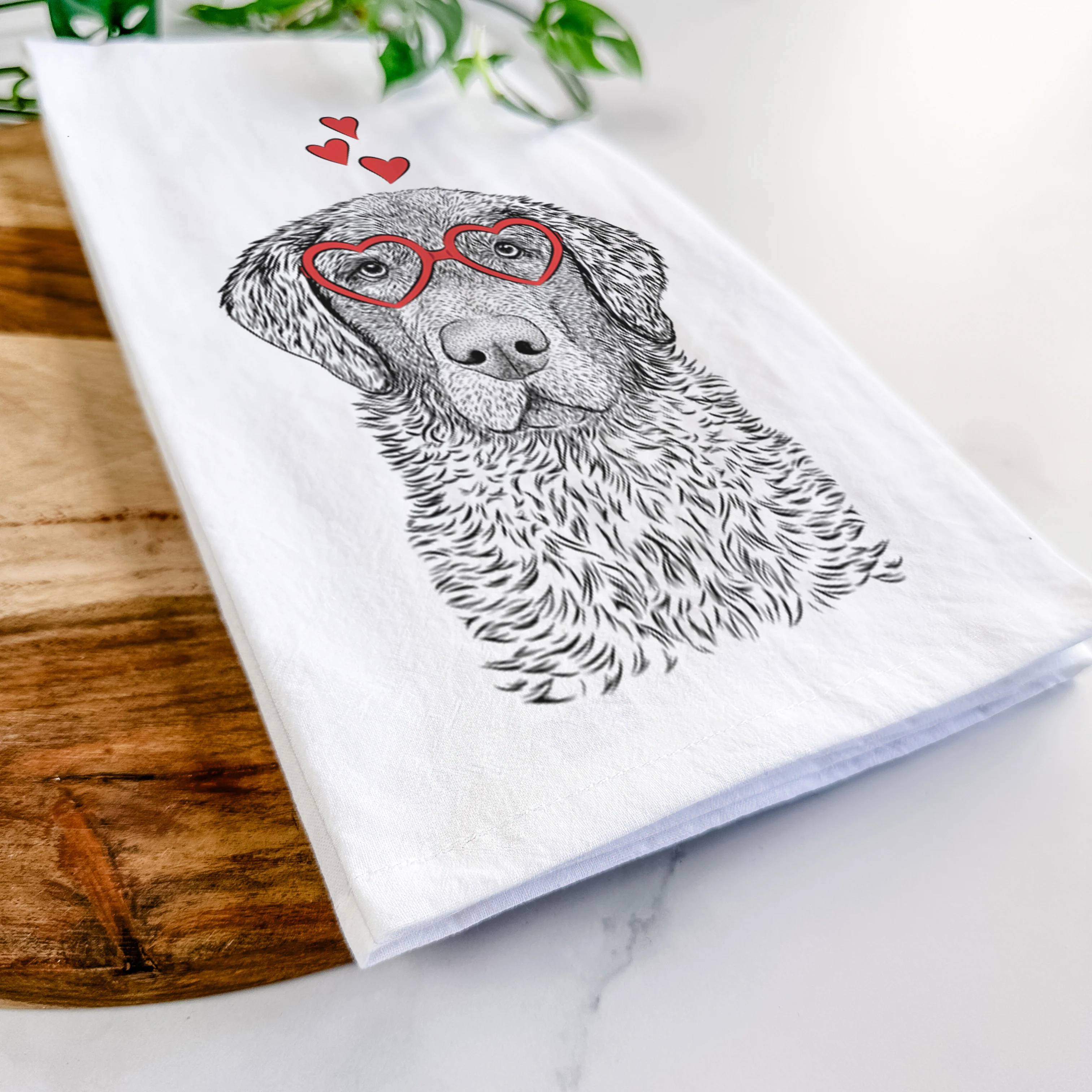 Whiskey the Chocolate Lab Tea Towel - Image 7