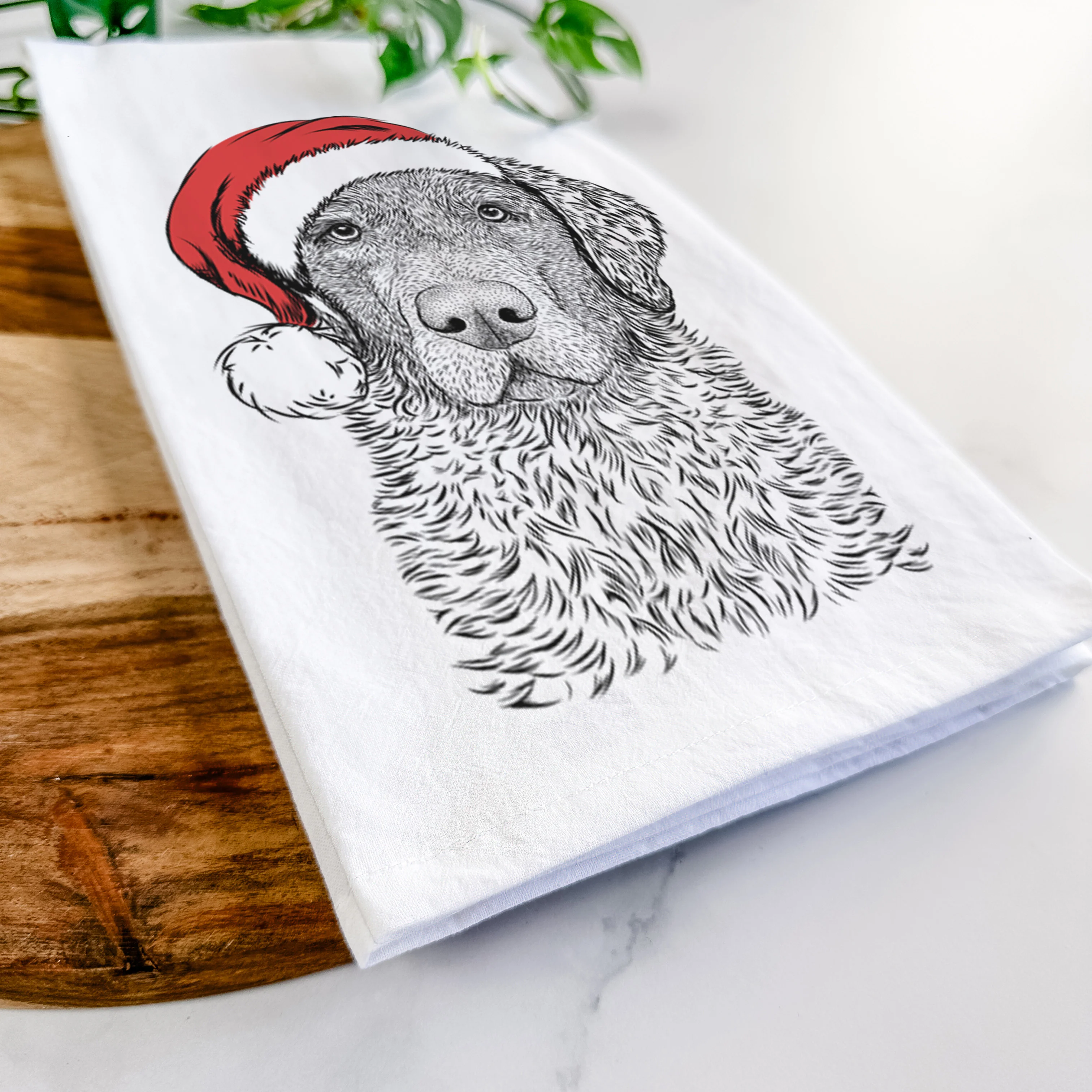 Whiskey the Chocolate Lab Tea Towel - Image 9