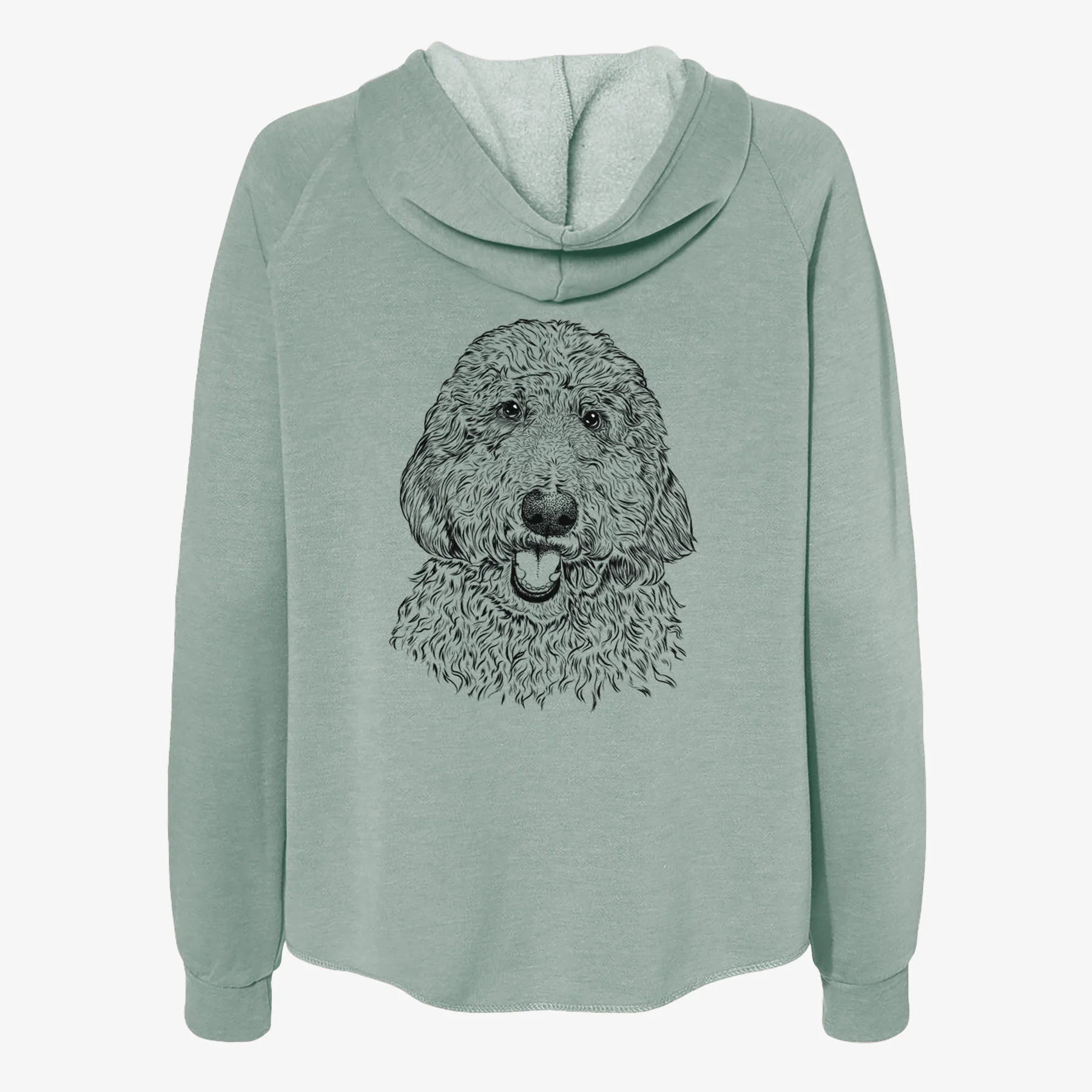 Whisper the Goldendoodle - Women's Cali Wave Zip-Up Sweatshirt - Image 4
