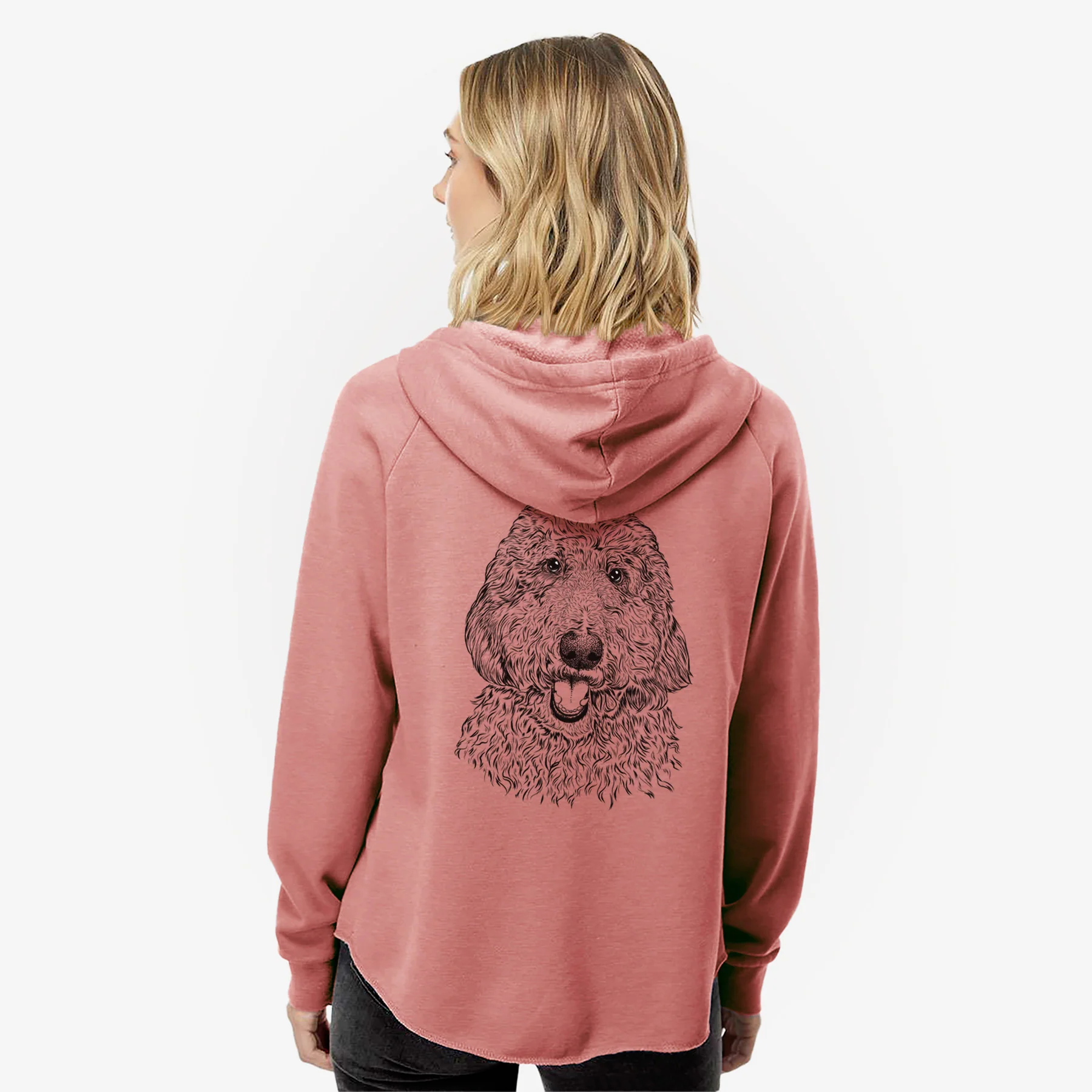 Whisper the Goldendoodle - Women's Cali Wave Zip-Up Sweatshirt - Image 5