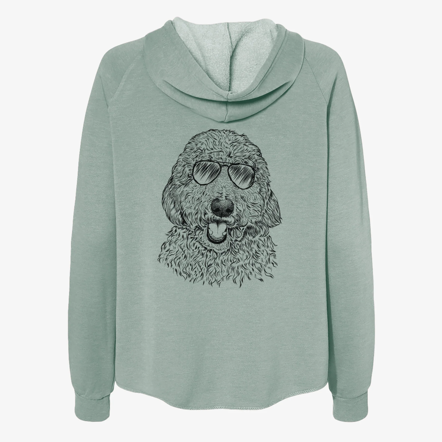 Whisper the Goldendoodle - Women's Cali Wave Zip-Up Sweatshirt - Image 7