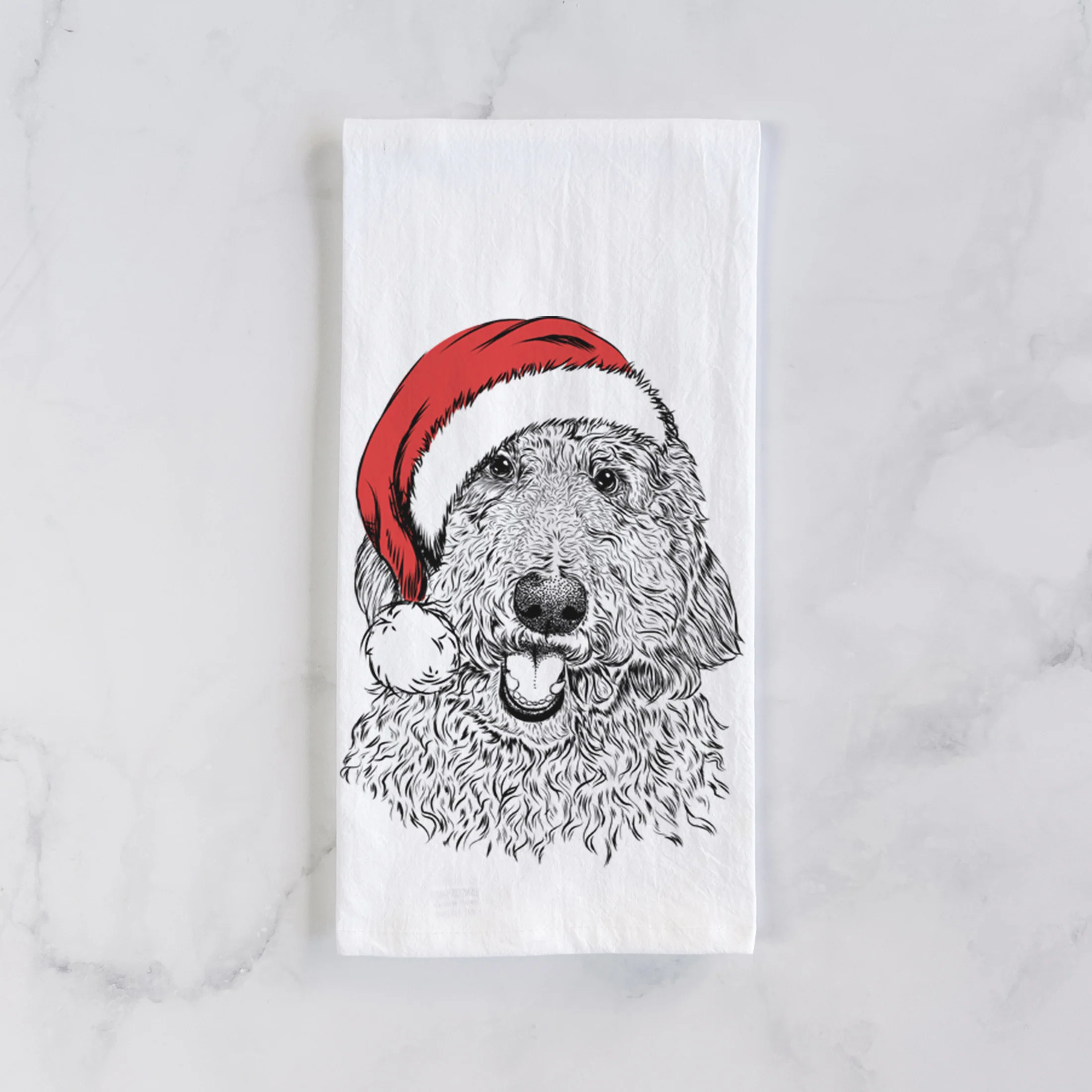 Whisper the Goldendoodle Tea Towel - Image 2