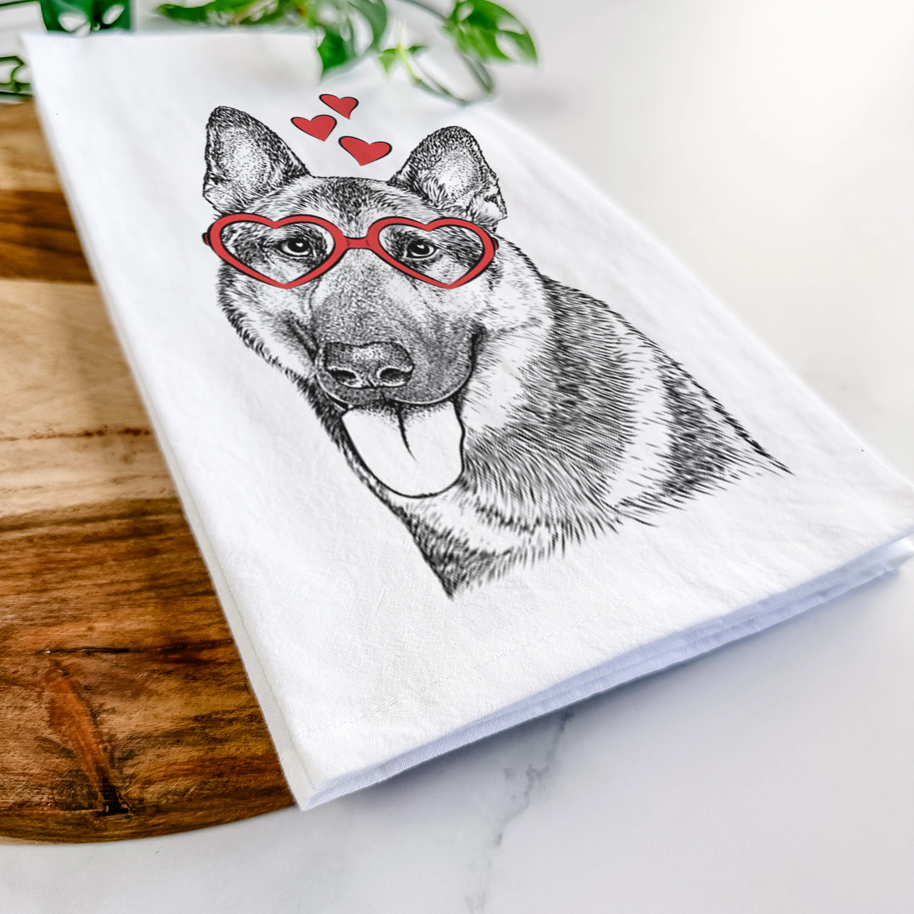 Whitaker the German Shepherd Tea Towel - Image 7