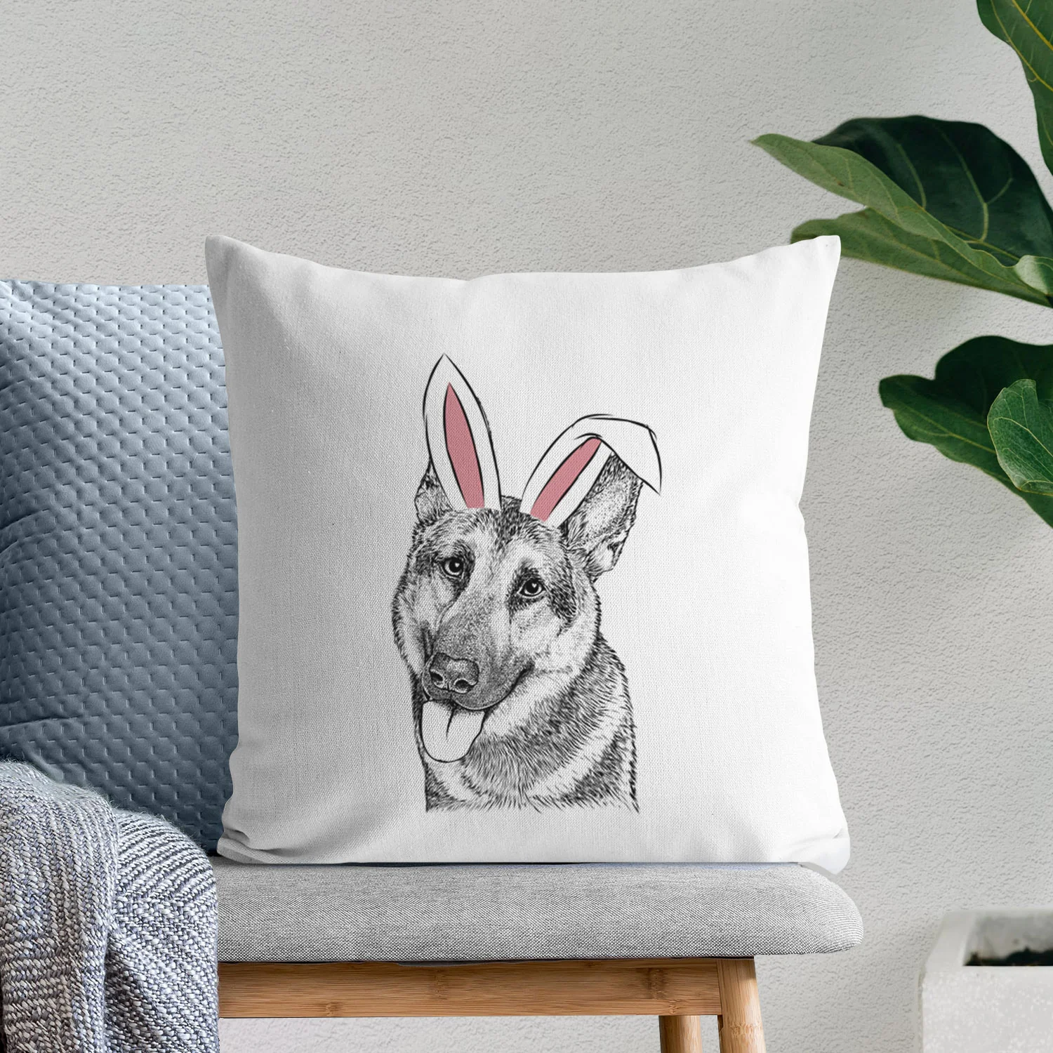 Whitaker the German Shepherd - Throw Pillow Cover - Image 11