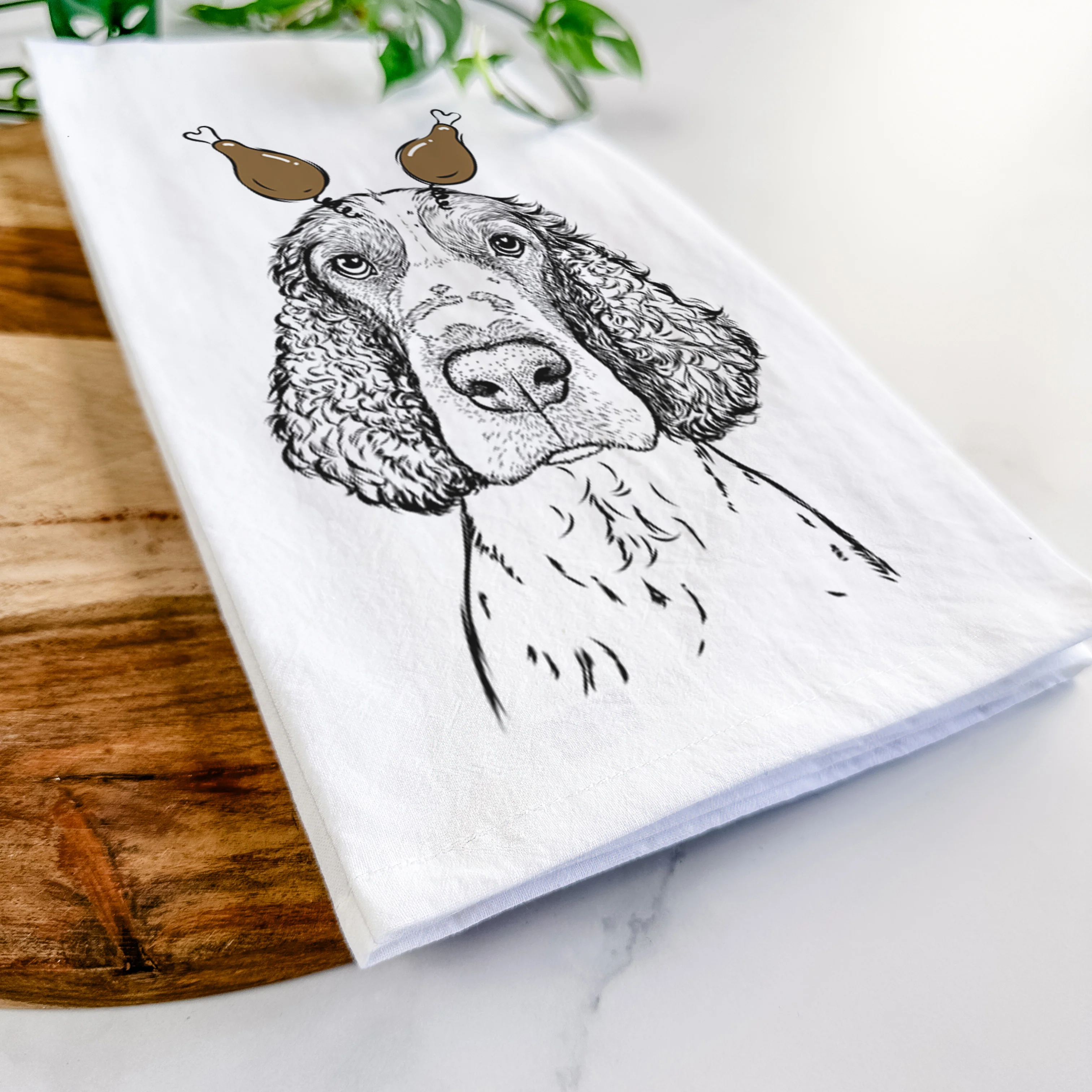 Wilbur the English Springer Spaniel Tea Towel - Image 11