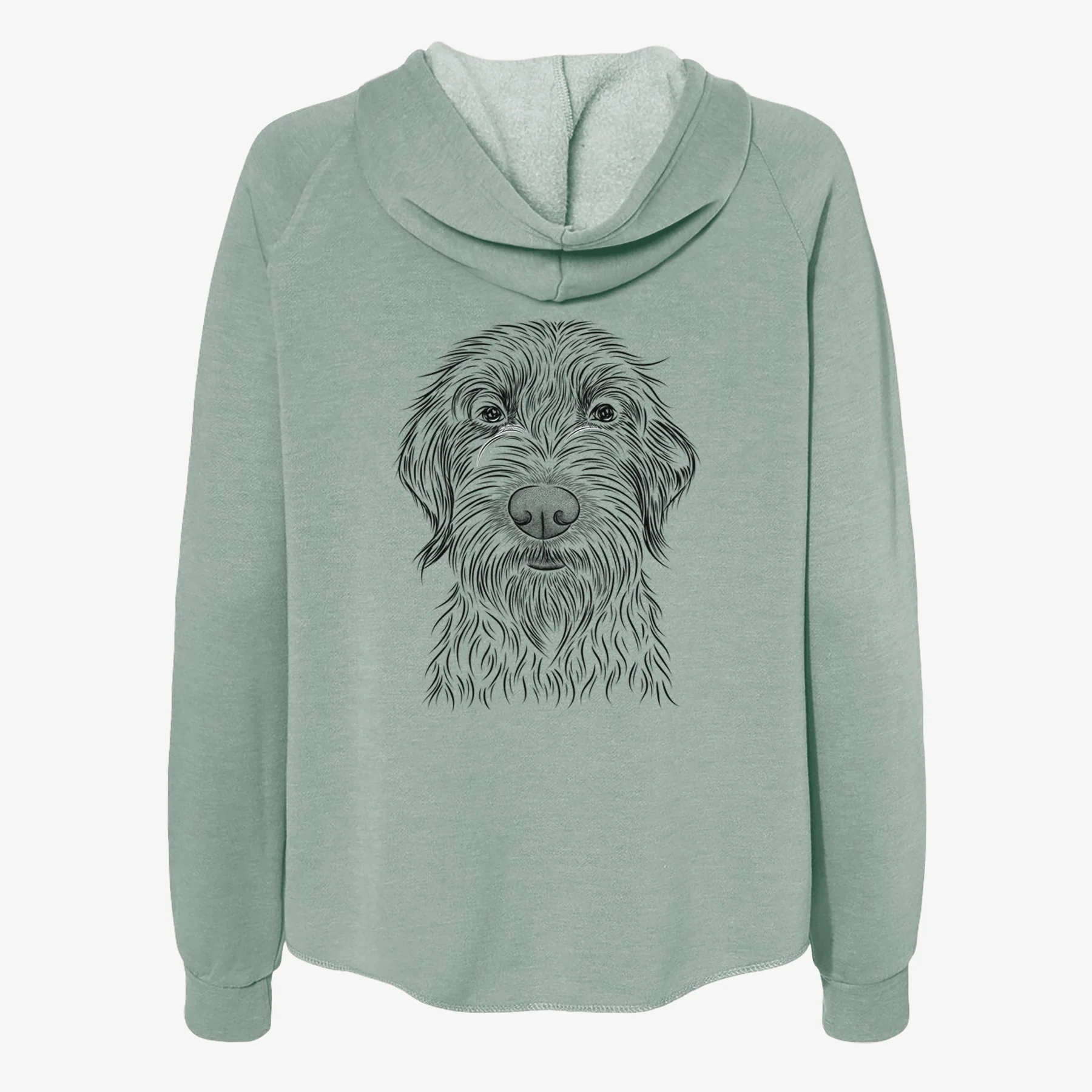 Wilkins the Wirehaired Pointing Griffon - Women's Cali Wave Zip-Up Sweatshirt - Image 4